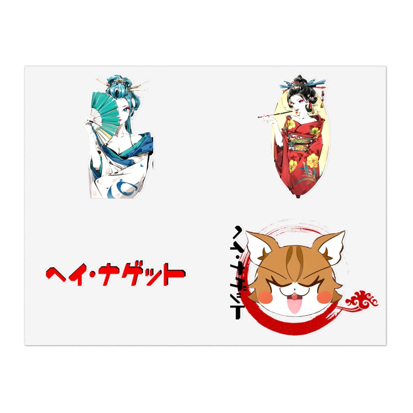 Stand out with the Tokyo NuggetSticker Sheets available at Hey Nugget. Grab yours today!