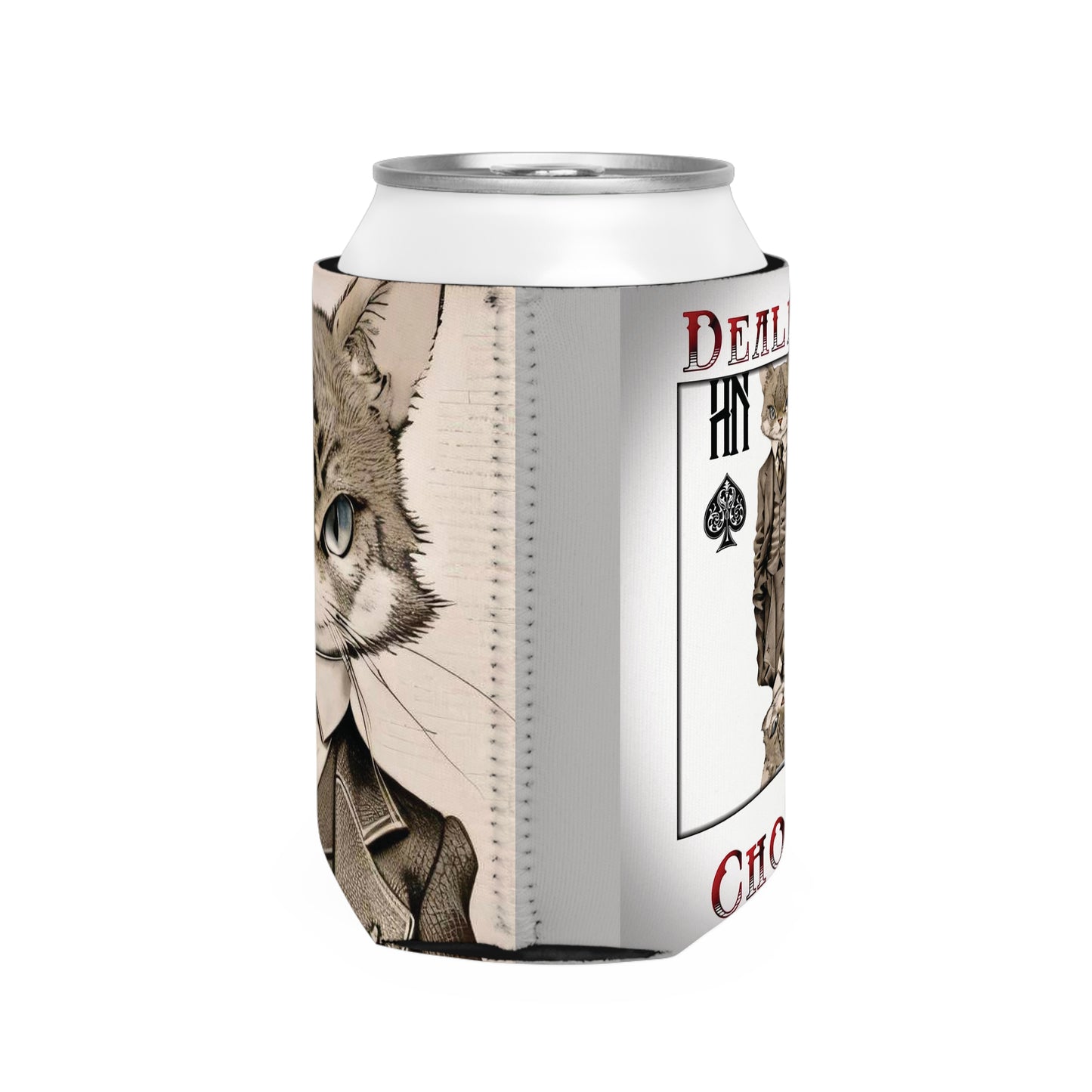 Stand out with the Dealers Choice Can Cooler Sleeve available at Hey Nugget. Grab yours today!