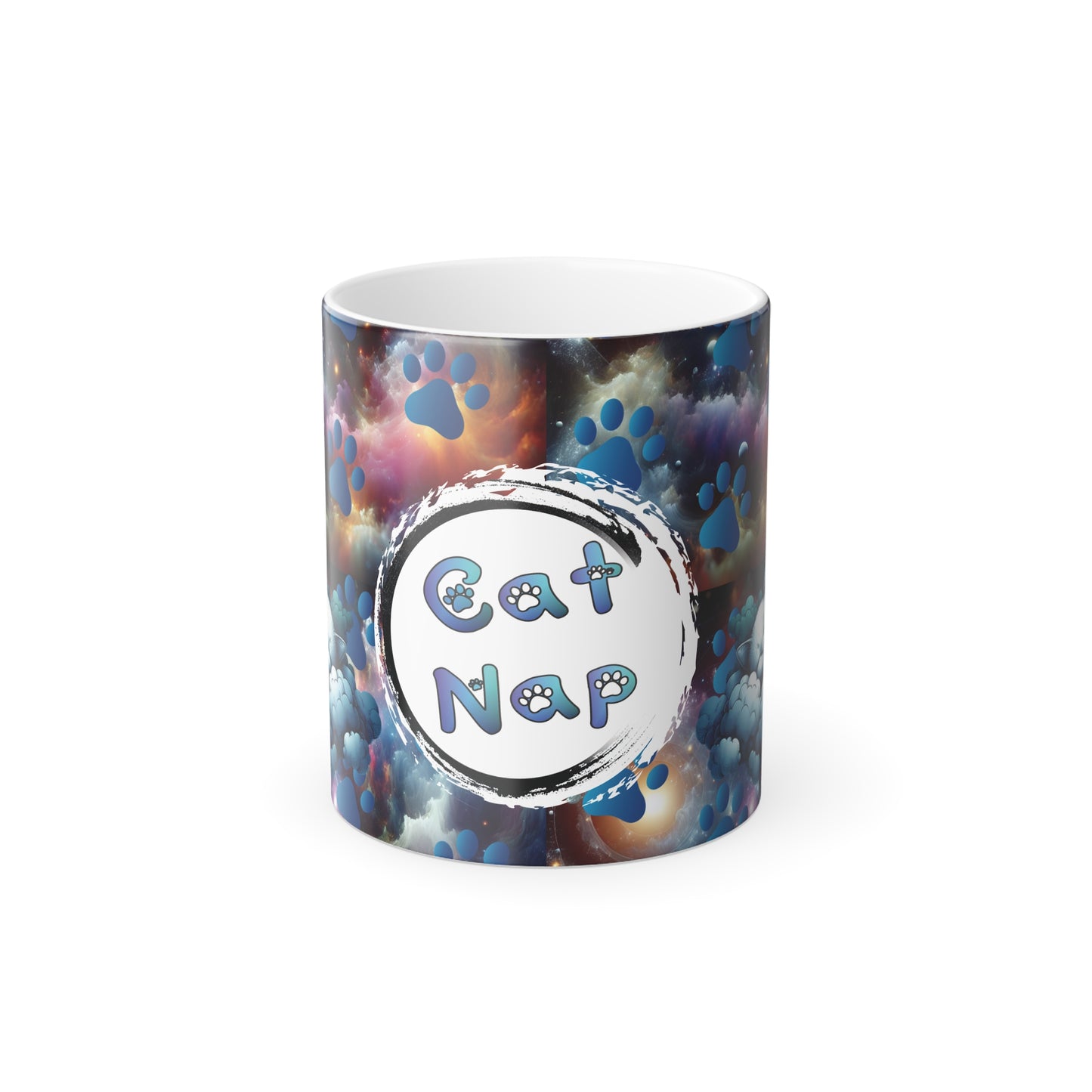 Stand out with the Cat Nap Color Morphing Mug, 11oz available at Hey Nugget. Grab yours today!