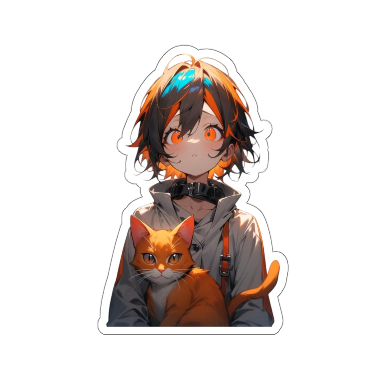 Stand out with the Crazy Cat Stickers available at Hey Nugget. Grab yours today!