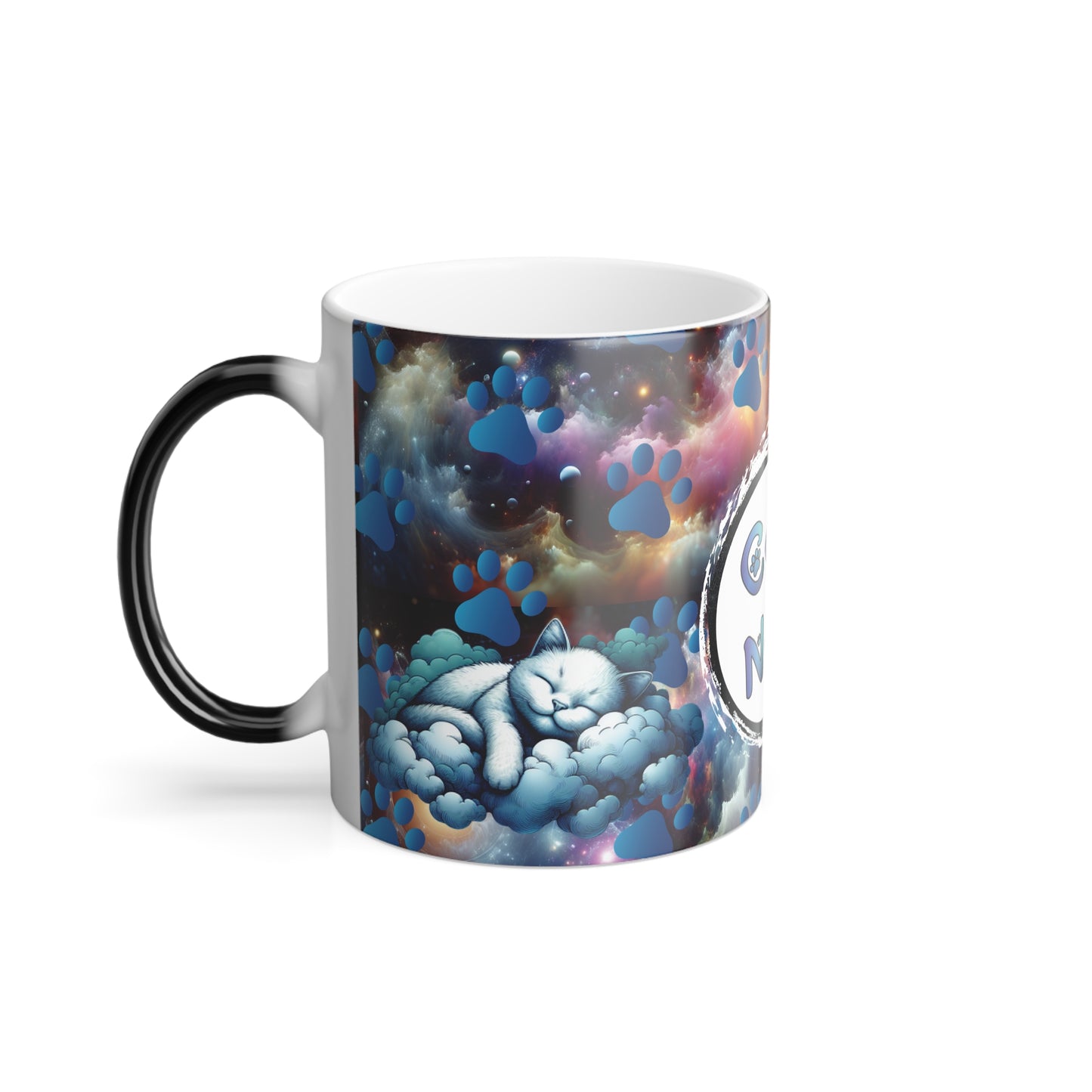 Stand out with the Cat Nap Color Morphing Mug, 11oz available at Hey Nugget. Grab yours today!