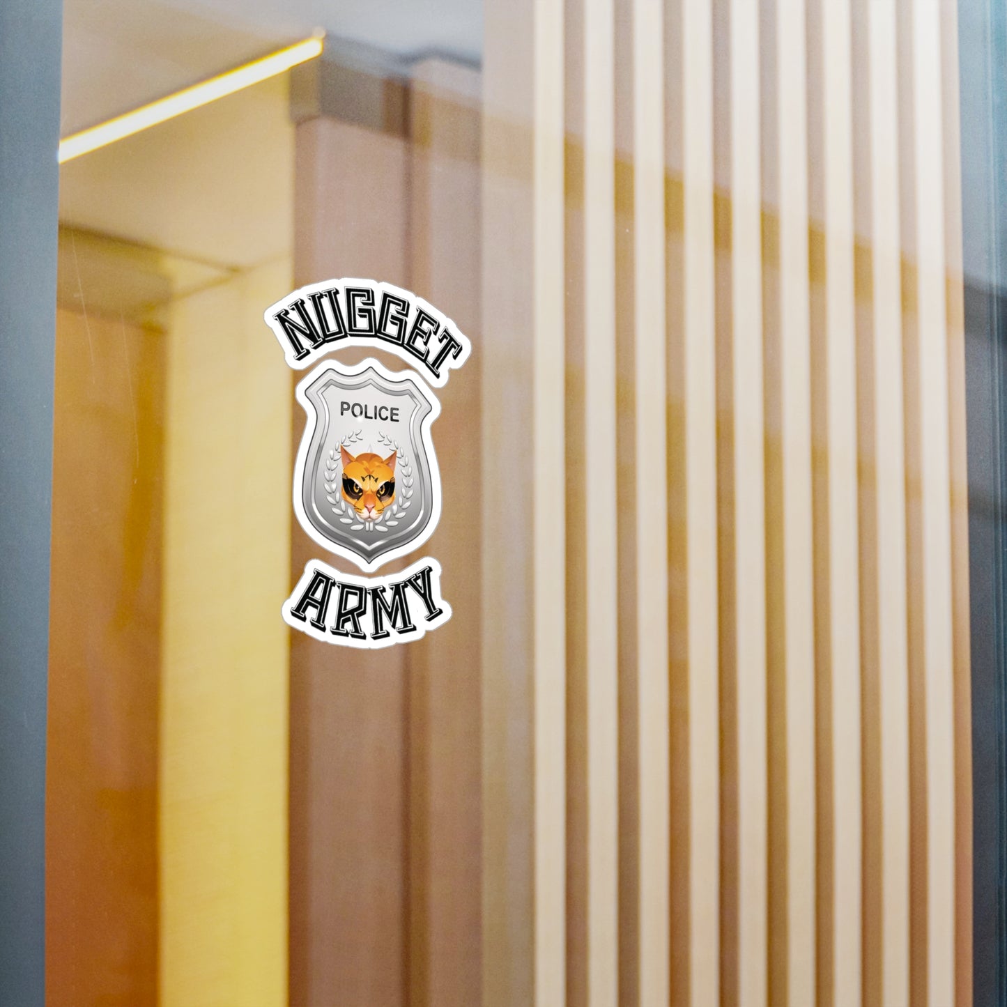 Stand out with the Nugget Army Police available at Hey Nugget. Grab yours today!