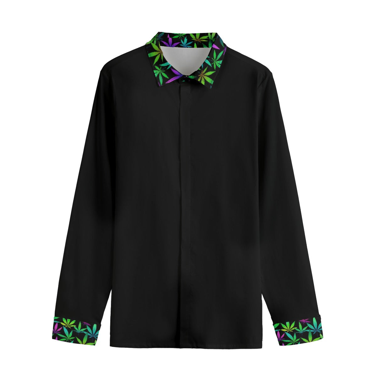 Stand out with the Good Vibes Men's Lapel Collar Shirt available at Hey Nugget. Grab yours today!