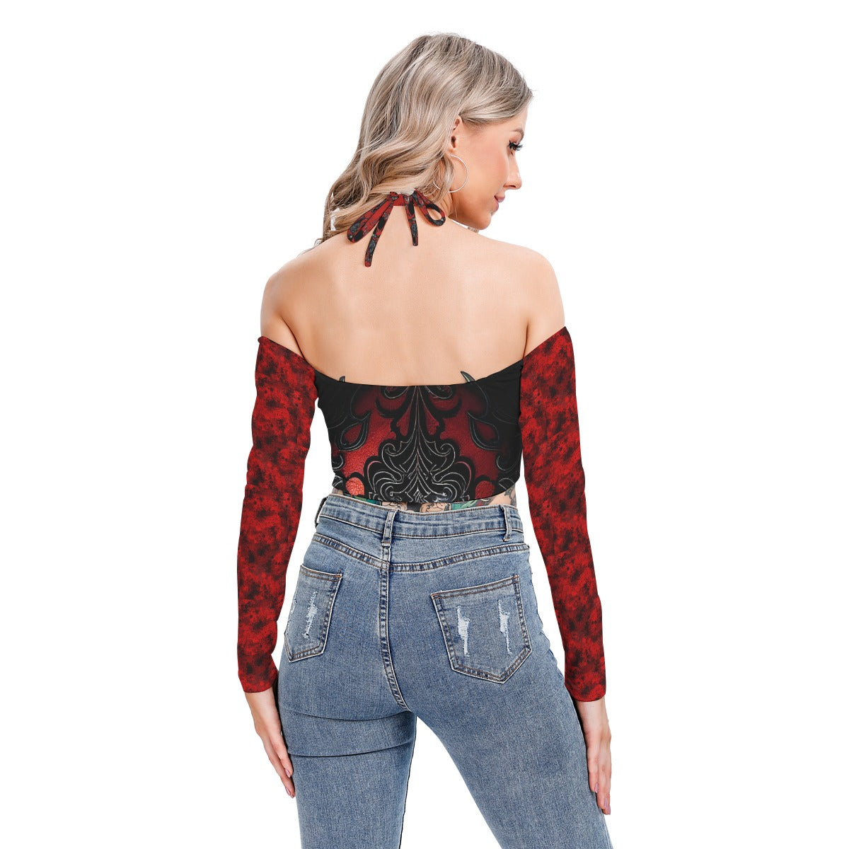 Stand out with the Queen of Hearts Halter Lace-up Top available at Hey Nugget. Grab yours today!