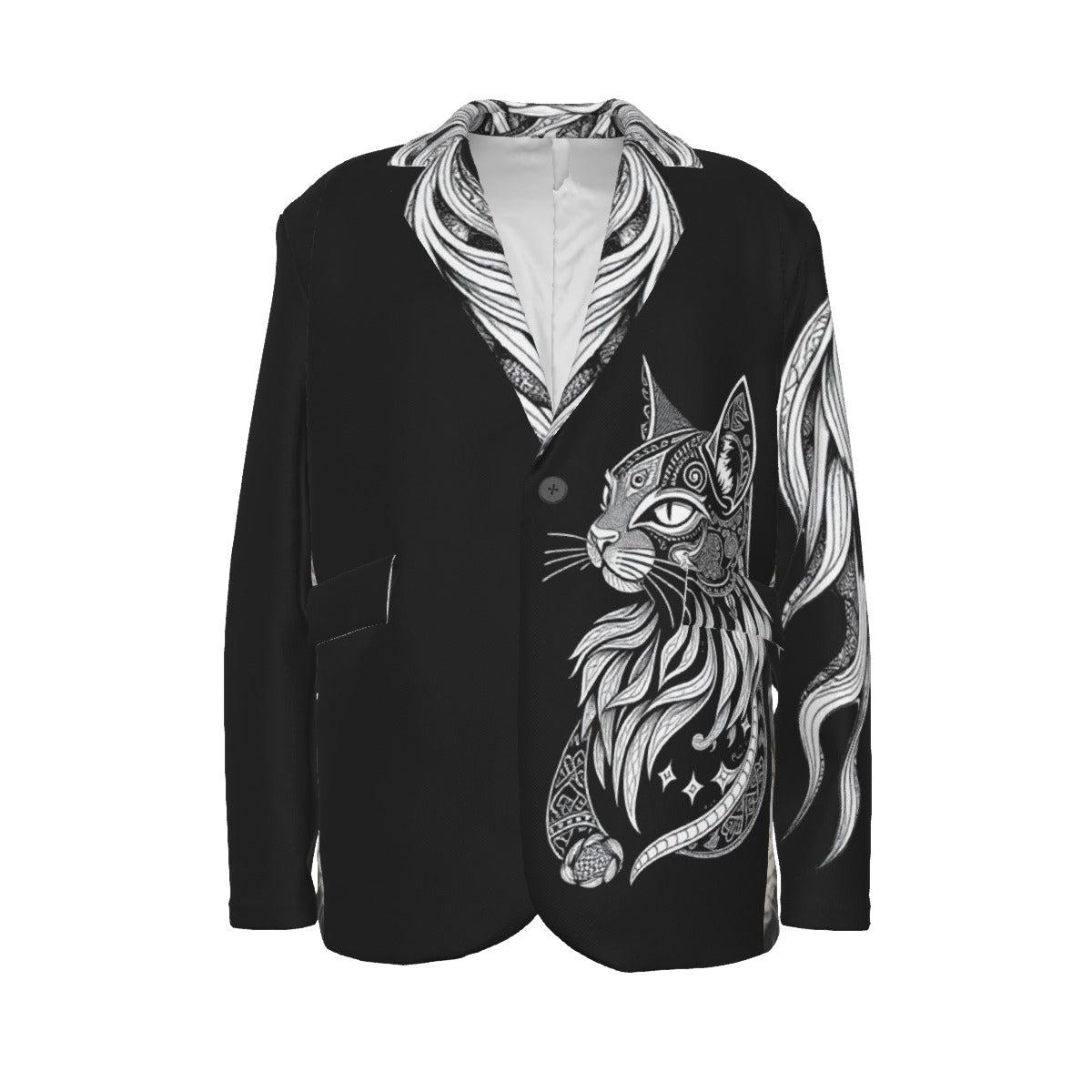 Stand out with the Nordic Kitty Men's Blazer available at Hey Nugget. Grab yours today!