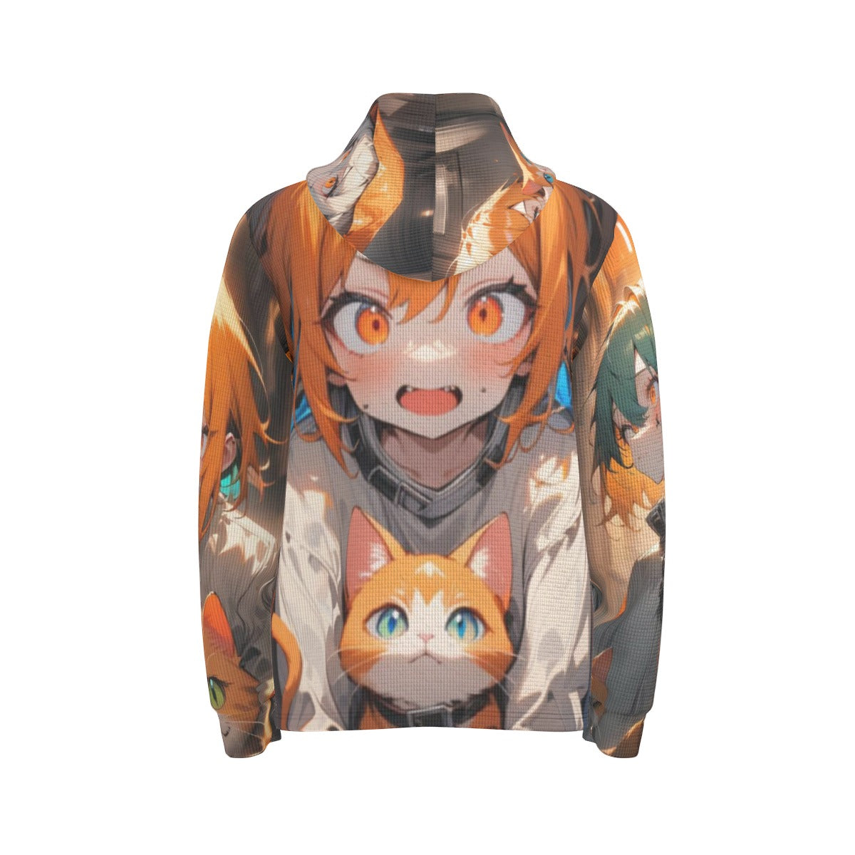 Stand out with the Crazy Cat Lady Men's Half Button Hoodie available at Hey Nugget. Grab yours today!
