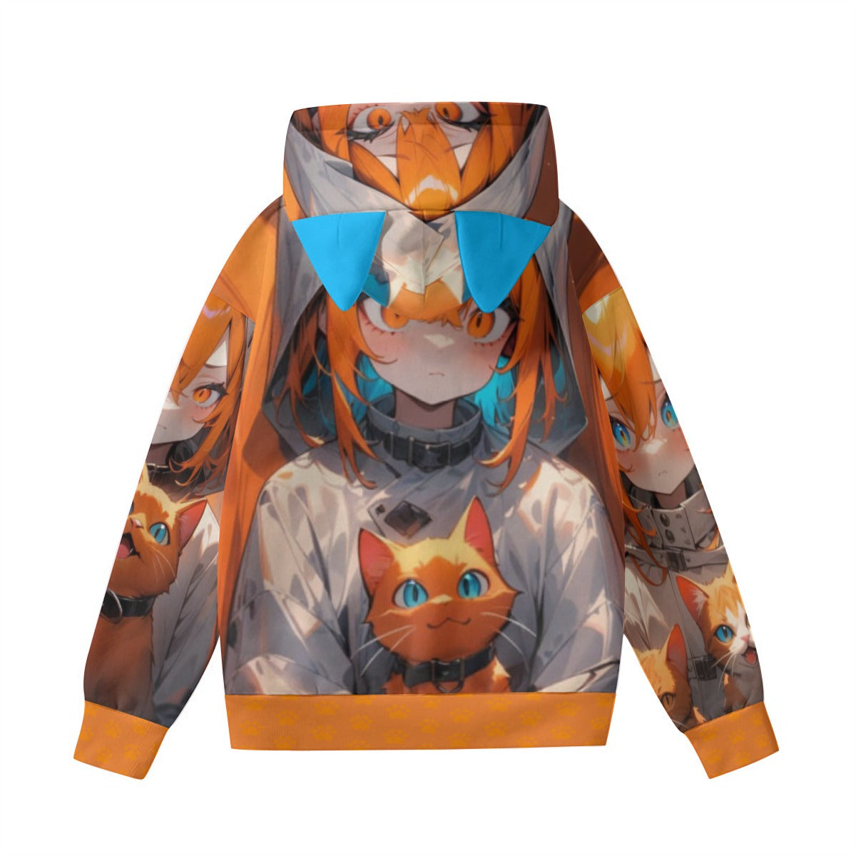 Stand out with the Crazy Cat Lady Women’s Hoodie With Decorative Ears available at Hey Nugget. Grab yours today!