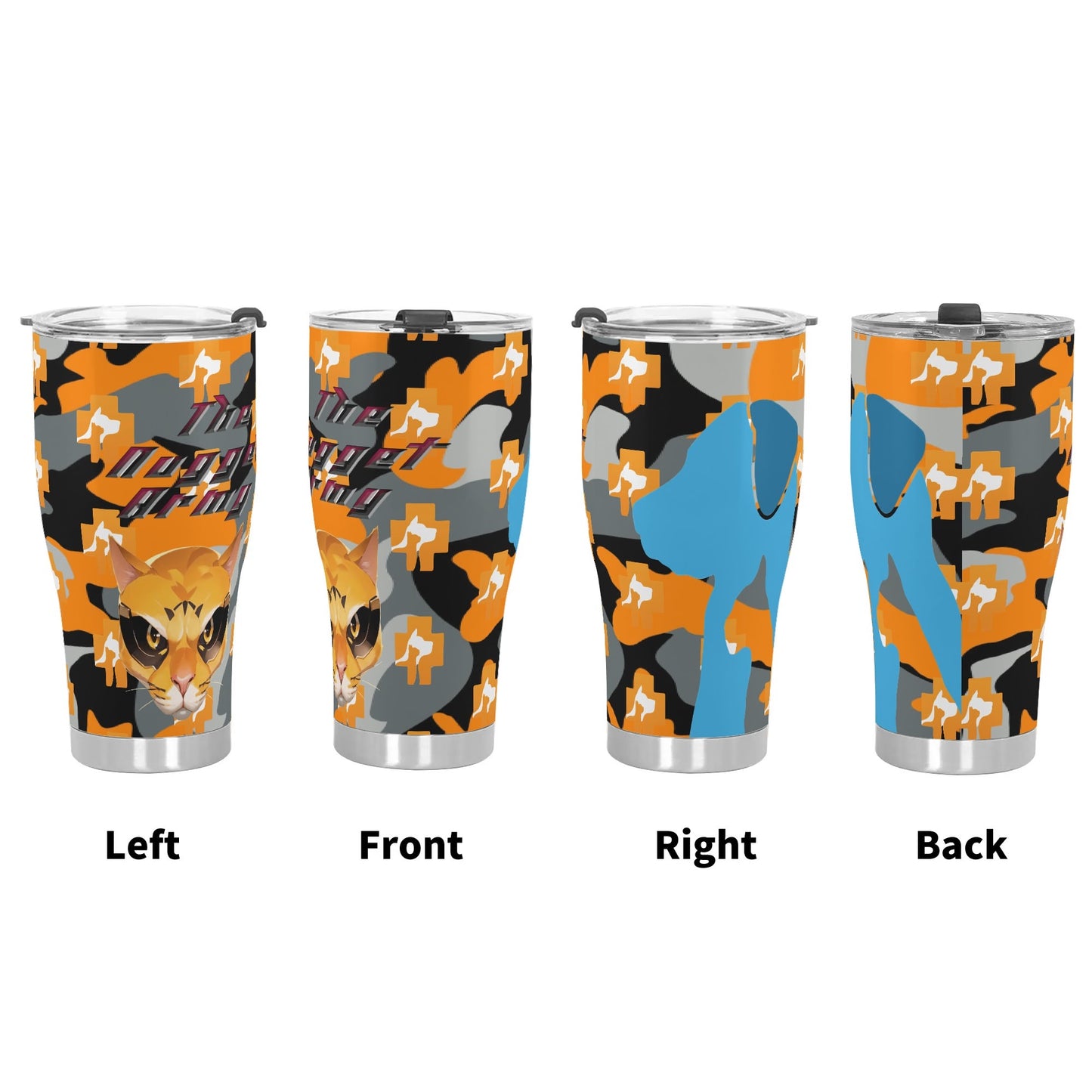 Stand out with the The Nugget Army Vet Stainless Steel Tumbler 30oz available at Hey Nugget. Grab yours today!