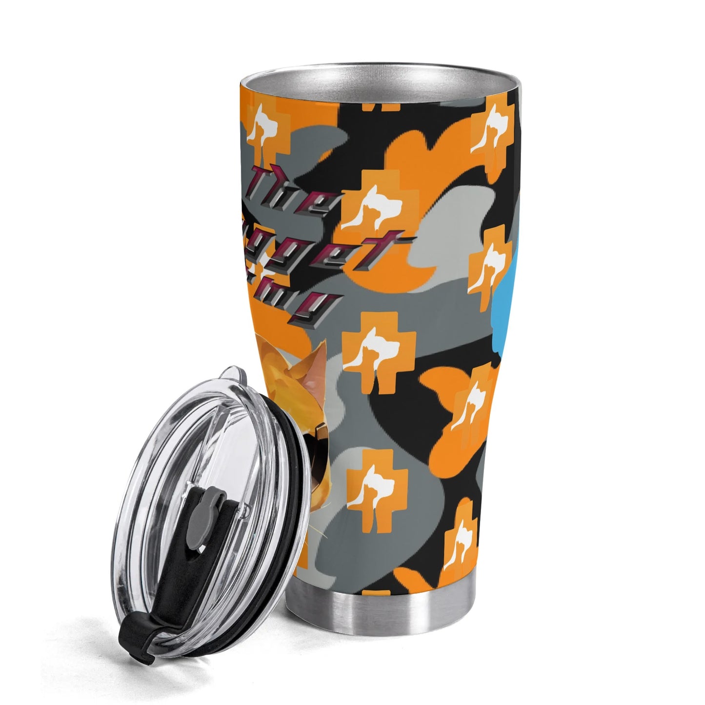 Stand out with the The Nugget Army Vet Stainless Steel Tumbler 30oz available at Hey Nugget. Grab yours today!