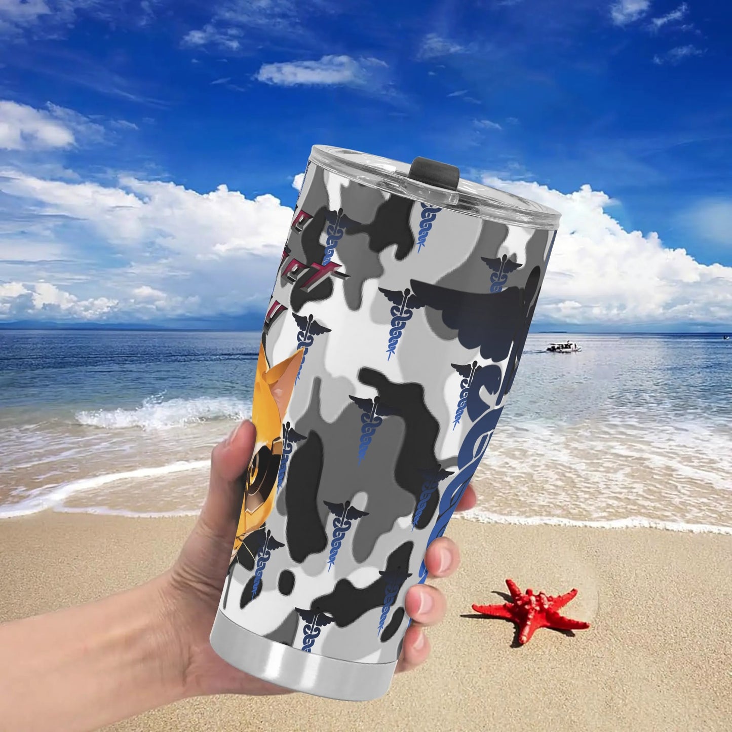 Stand out with the The Nugget Army Medic Stainless Steel Tumbler 30oz available at Hey Nugget. Grab yours today!