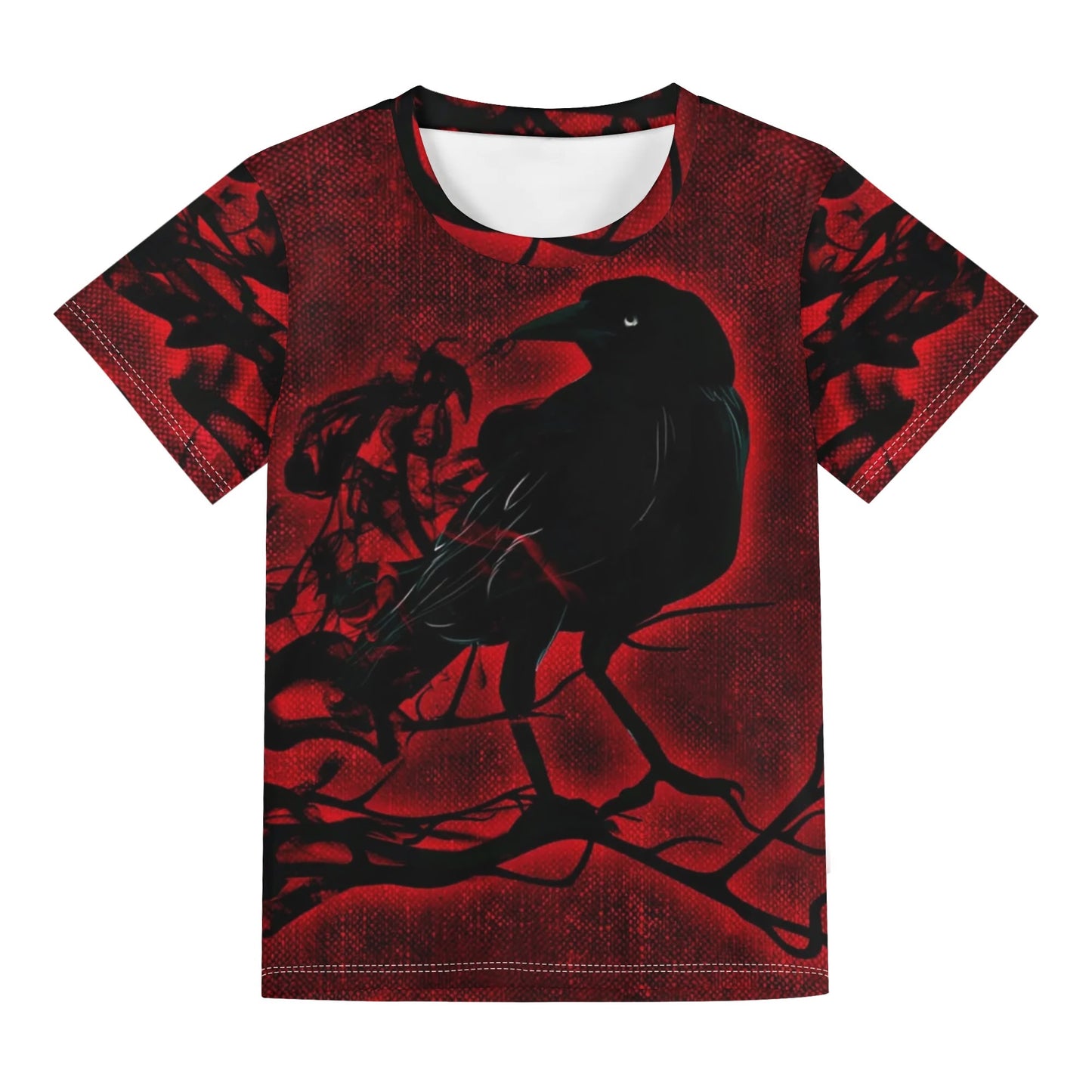 Stand out with the Dark Crow Childrens Loose Fit Short Sleeve T-Shirt available at Hey Nugget. Grab yours today!