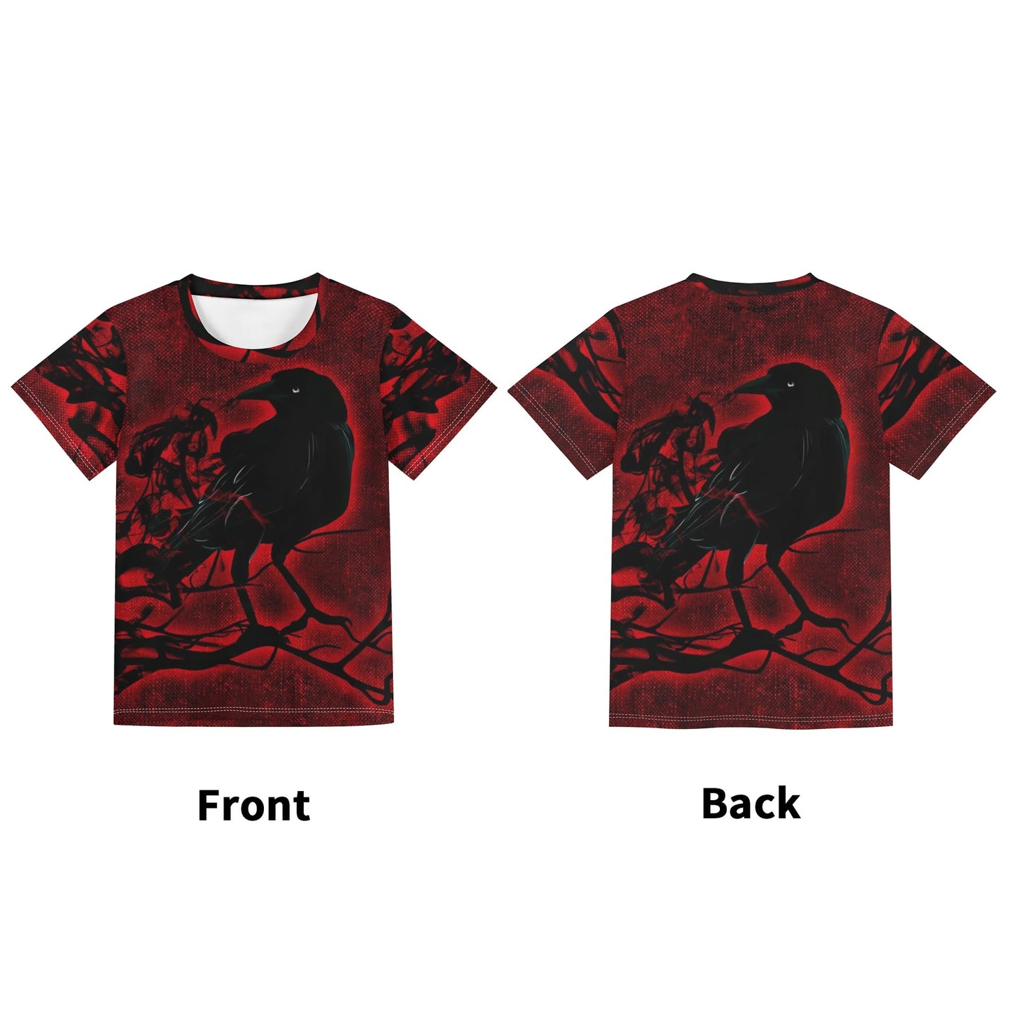 Stand out with the Dark Crow Childrens Loose Fit Short Sleeve T-Shirt available at Hey Nugget. Grab yours today!
