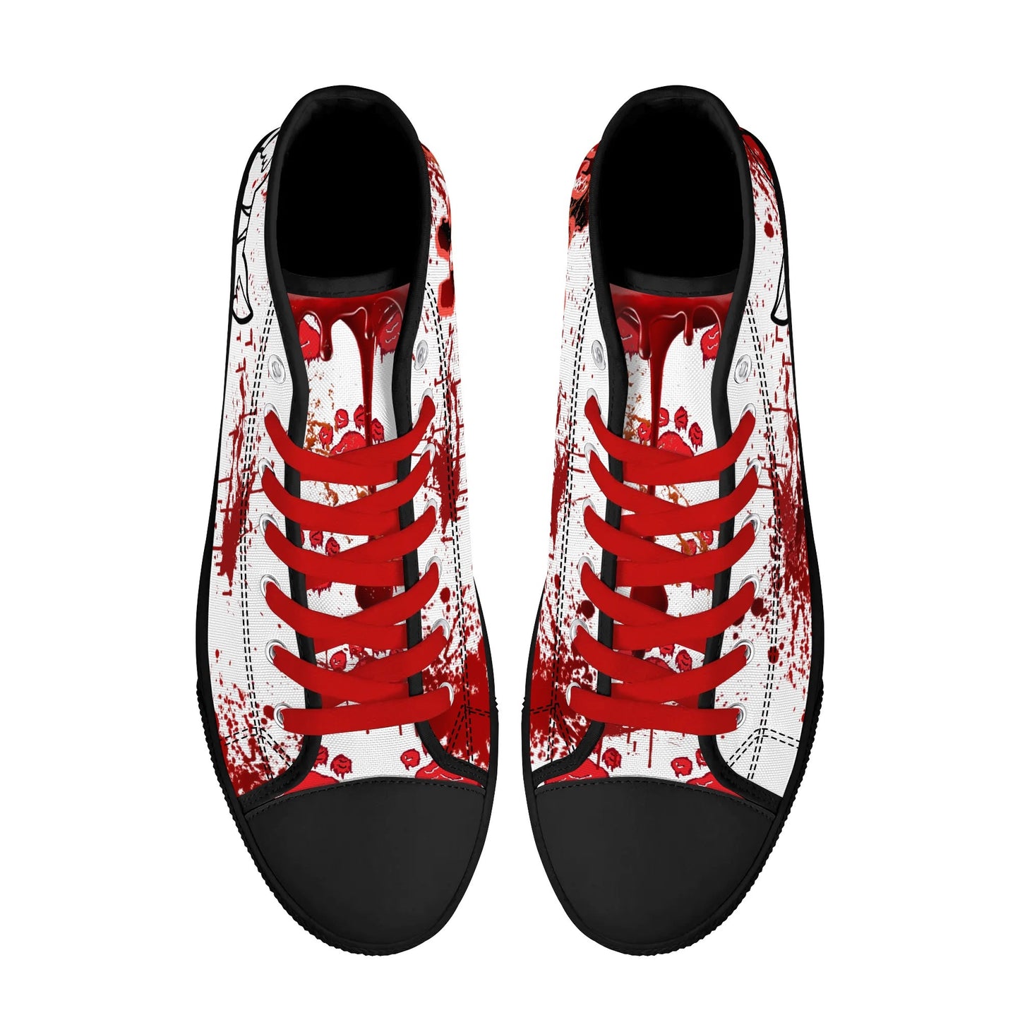 Stand out with the My Bloody Nuggieween Mens High Top Canvas Shoes available at Hey Nugget. Grab yours today!