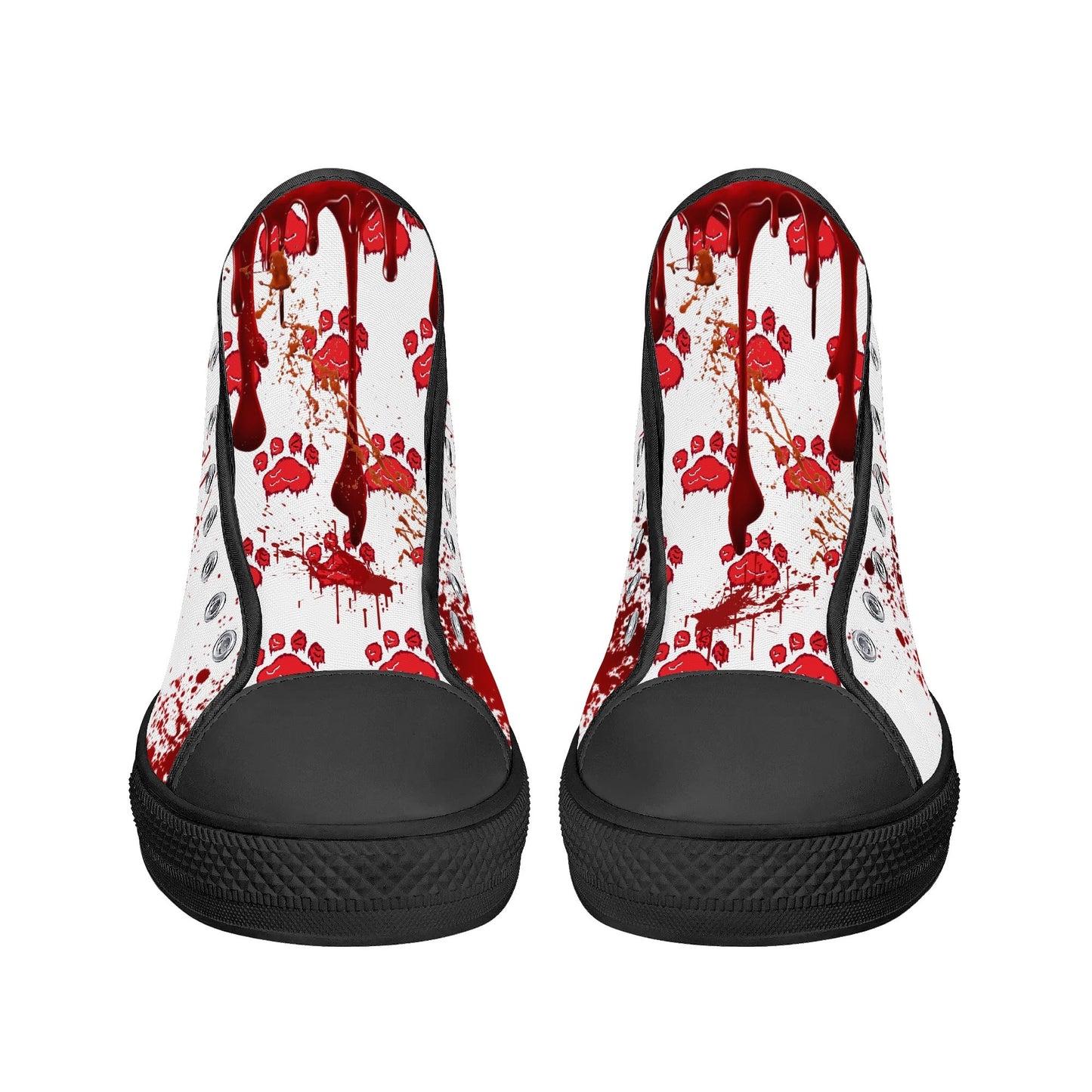 Stand out with the My Bloody Nuggieween Mens High Top Canvas Shoes available at Hey Nugget. Grab yours today!