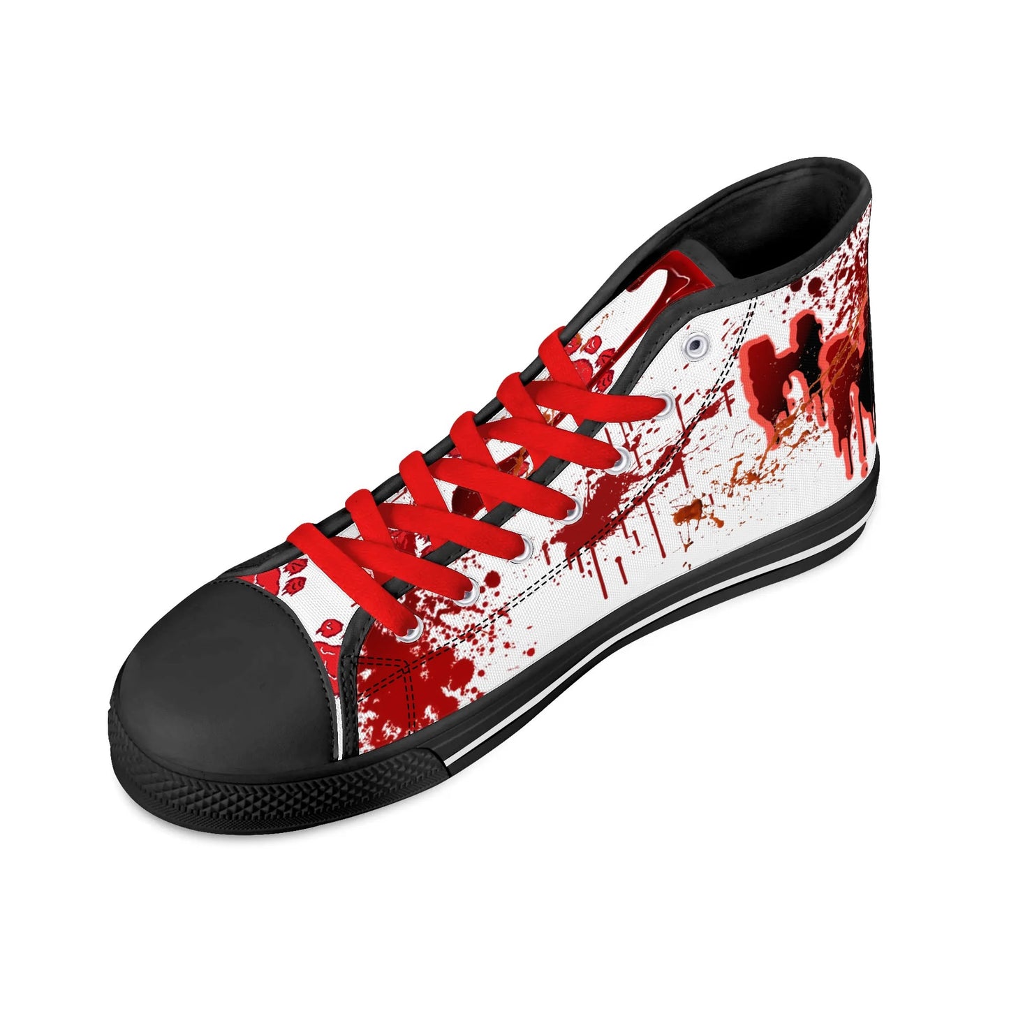 Stand out with the My Bloody Nuggieween Womens High Top Canvas Shoes available at Hey Nugget. Grab yours today!