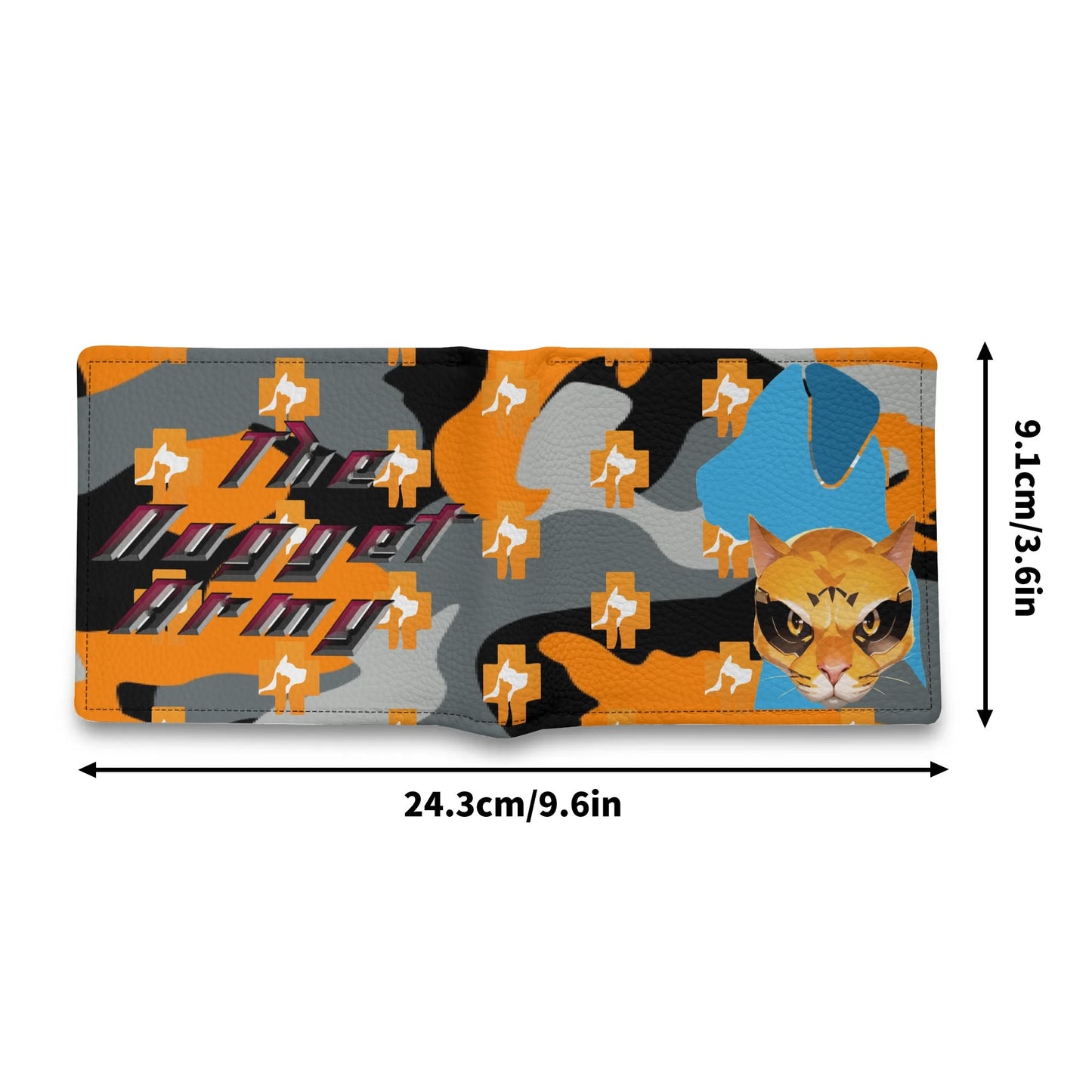 Stand out with the The Nugget Army Vet Leather Wallet available at Hey Nugget. Grab yours today!
