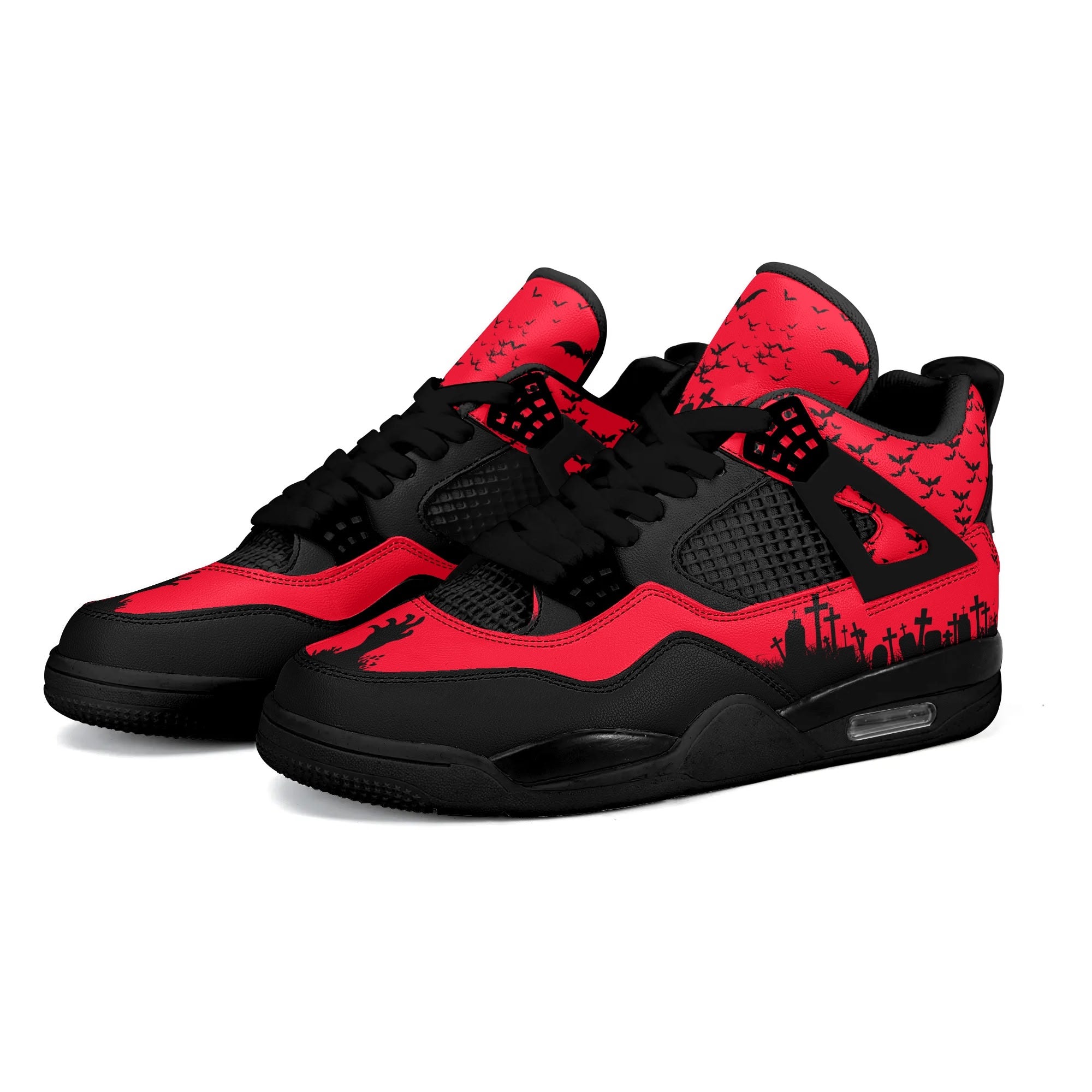 Stand out with the Mens Bat Shit Crazy Night Sneakers available at Hey Nugget. Grab yours today!