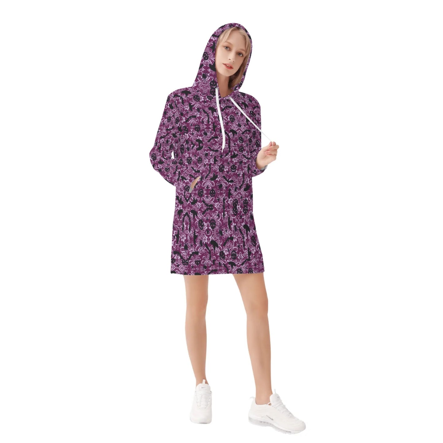 Stand out with the Women's Pullover Hoodie Dress available at Hey Nugget. Grab yours today!