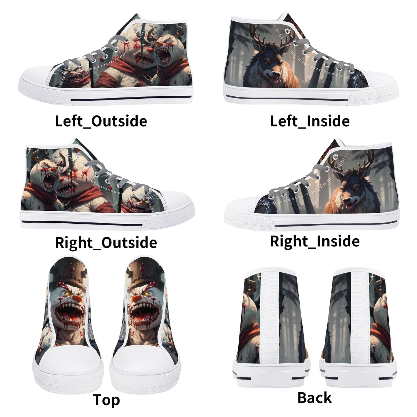 Stand out with the Frostys Revenge Womens High Top Canvas Shoes available at Hey Nugget. Grab yours today!