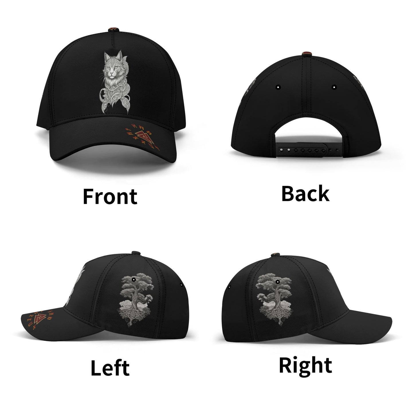 Stand out with the Nordic Kitty Snapback available at Hey Nugget. Grab yours today!