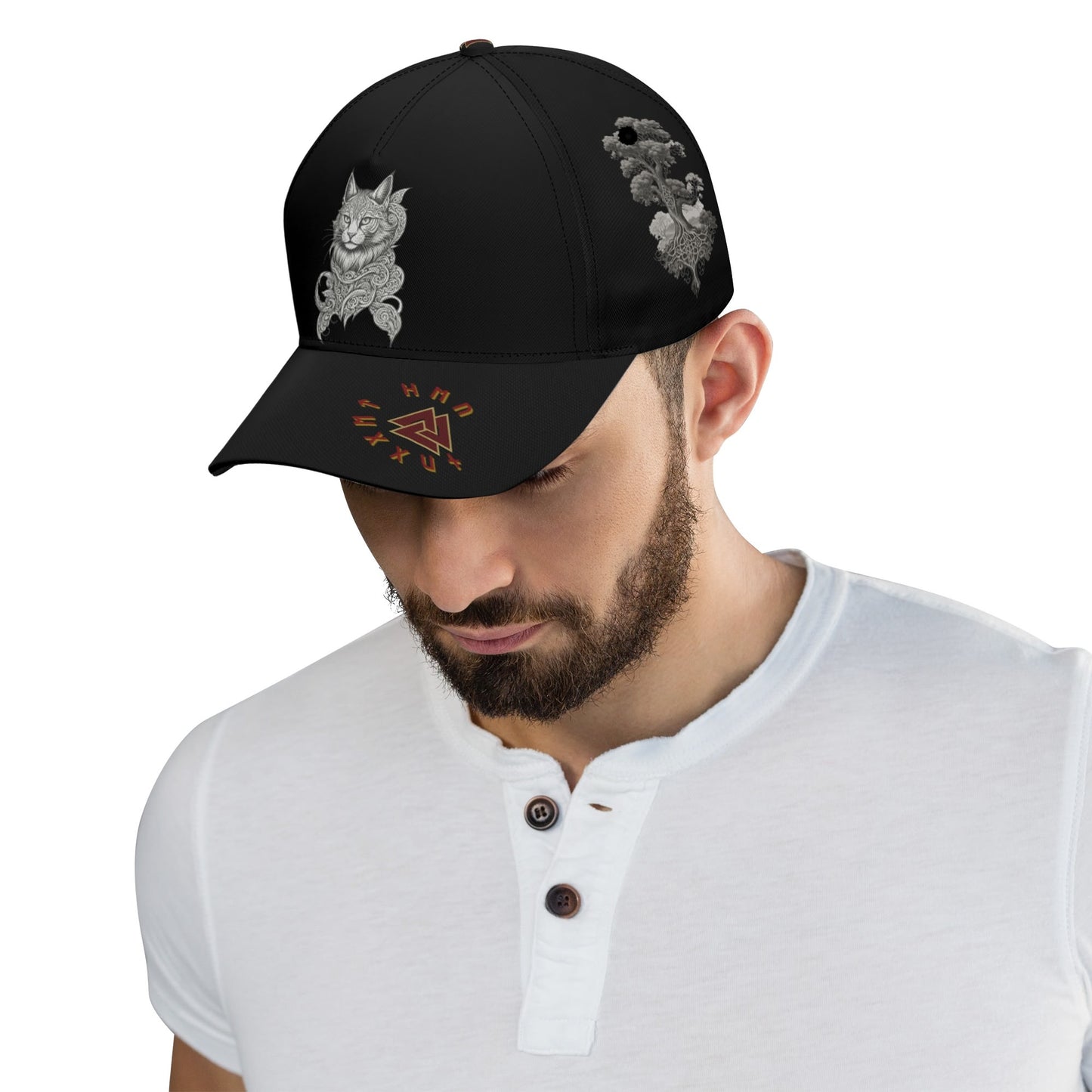 Stand out with the Nordic Kitty Snapback available at Hey Nugget. Grab yours today!