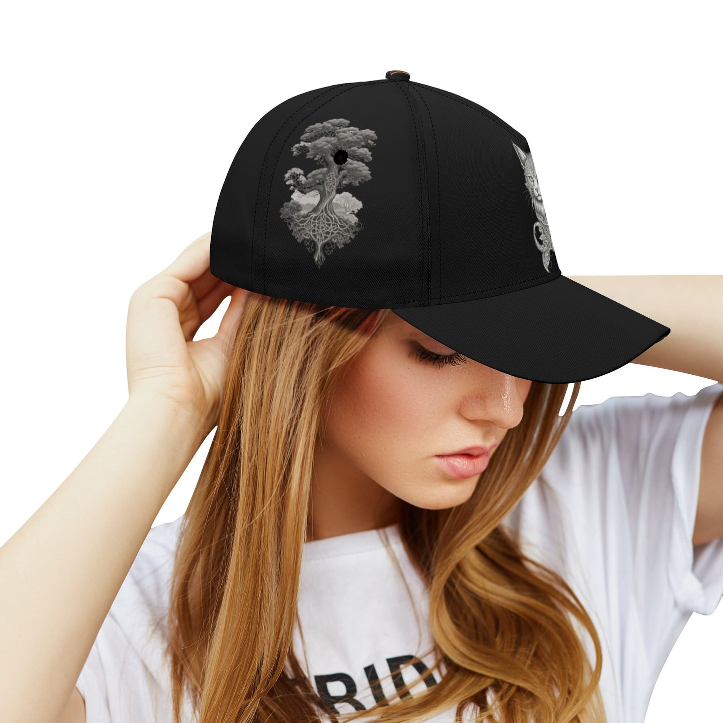 Stand out with the Nordic Kitty Snapback available at Hey Nugget. Grab yours today!