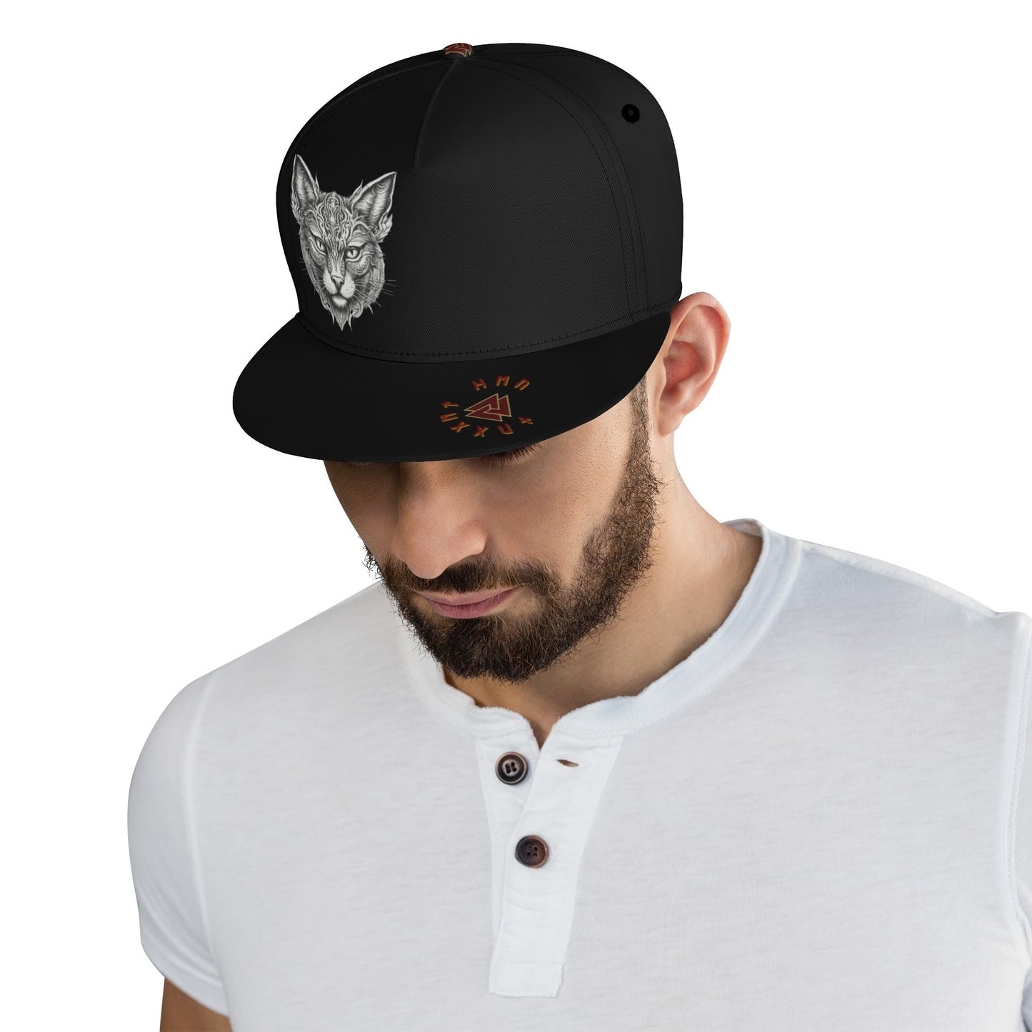 Stand out with the Nordic Kitty Snapback available at Hey Nugget. Grab yours today!