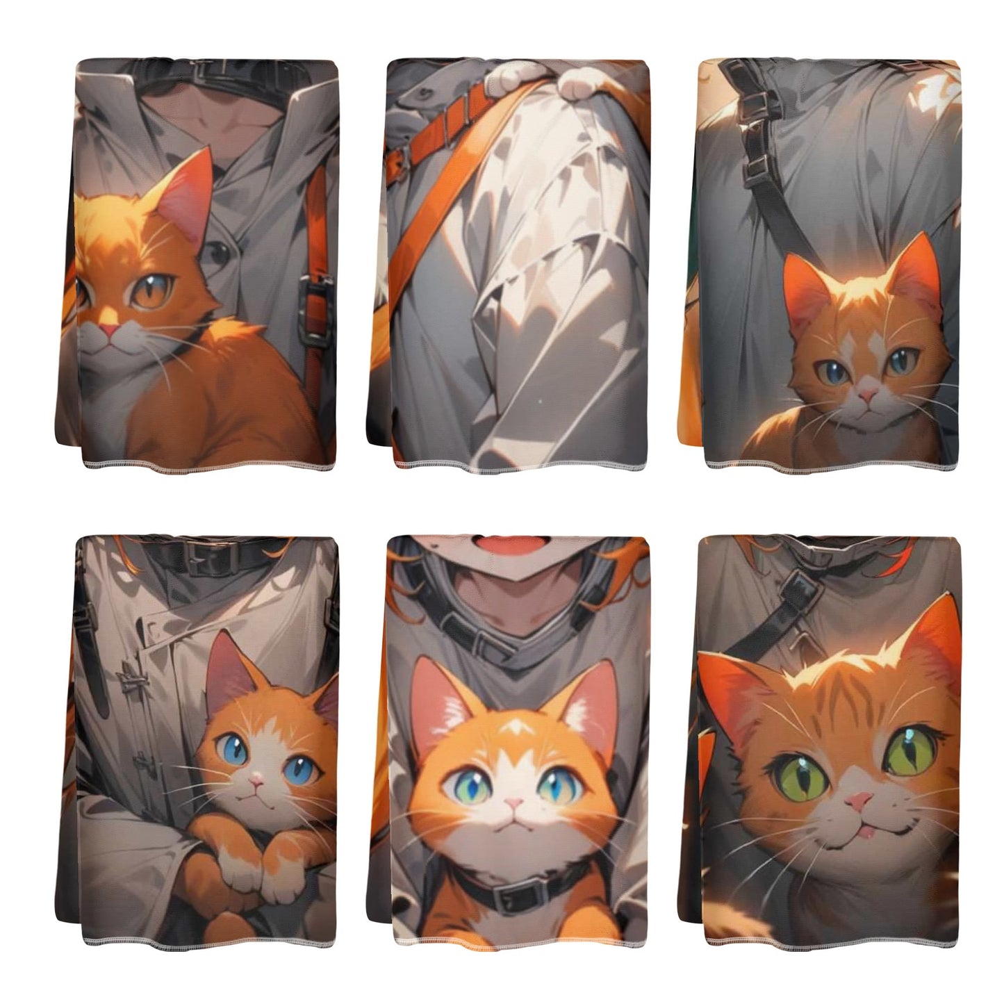 Stand out with the Crazy Cat Lay Hand Towels 6 Pcs available at Hey Nugget. Grab yours today!
