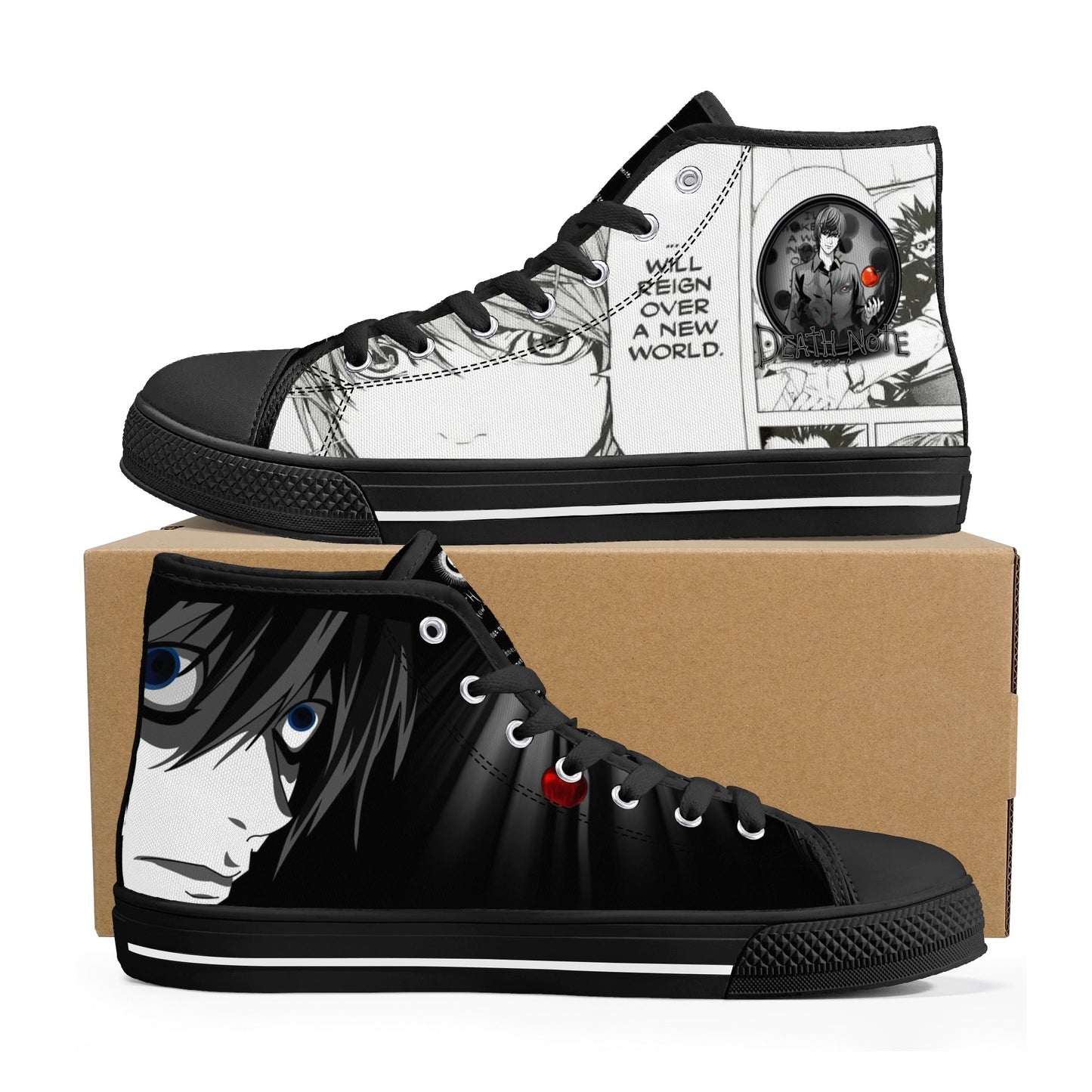 Stand out with the DN Anime Womens High Top Canvas Shoes available at Hey Nugget. Grab yours today!