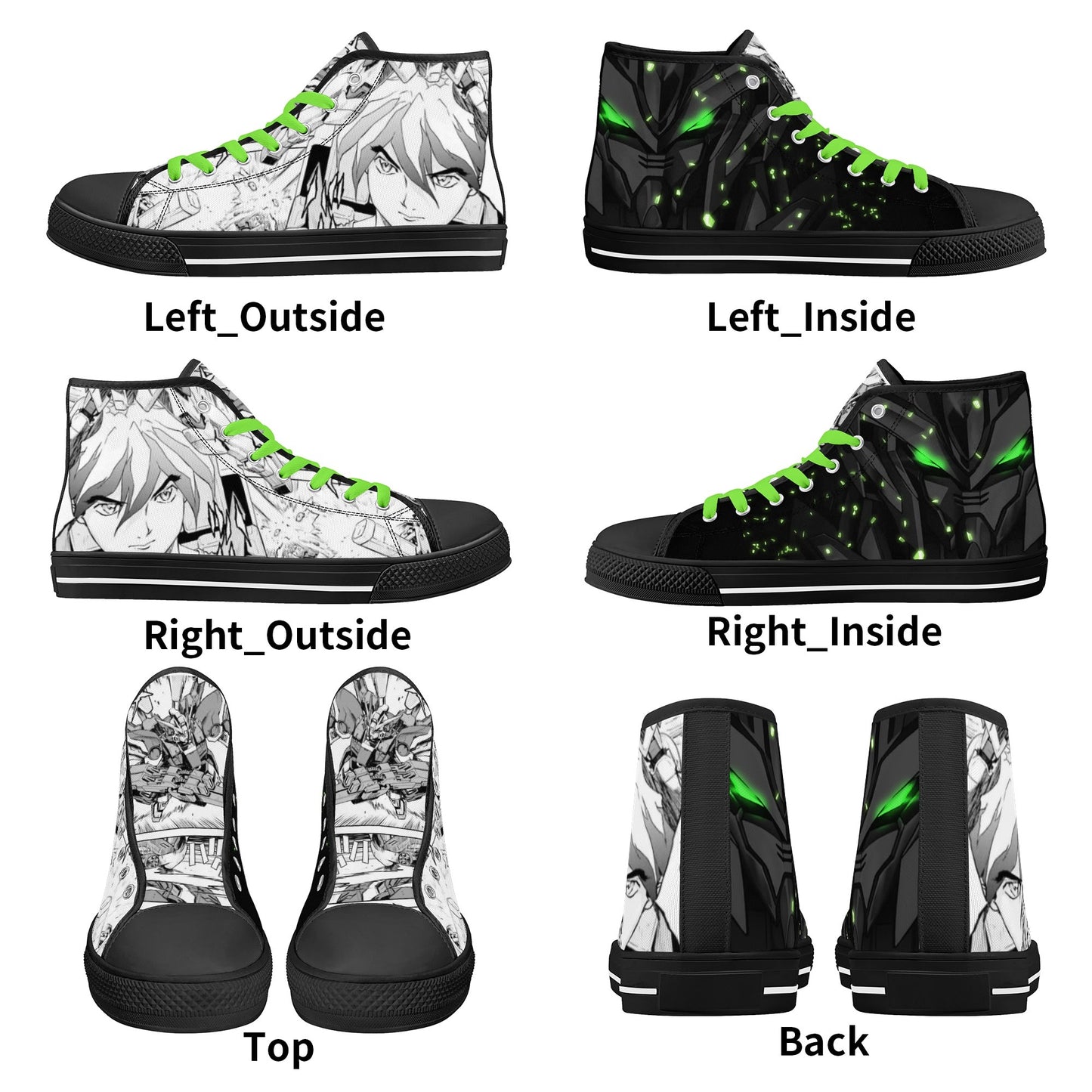 Stand out with the GW Anime Womens High Top Canvas Shoes available at Hey Nugget. Grab yours today!