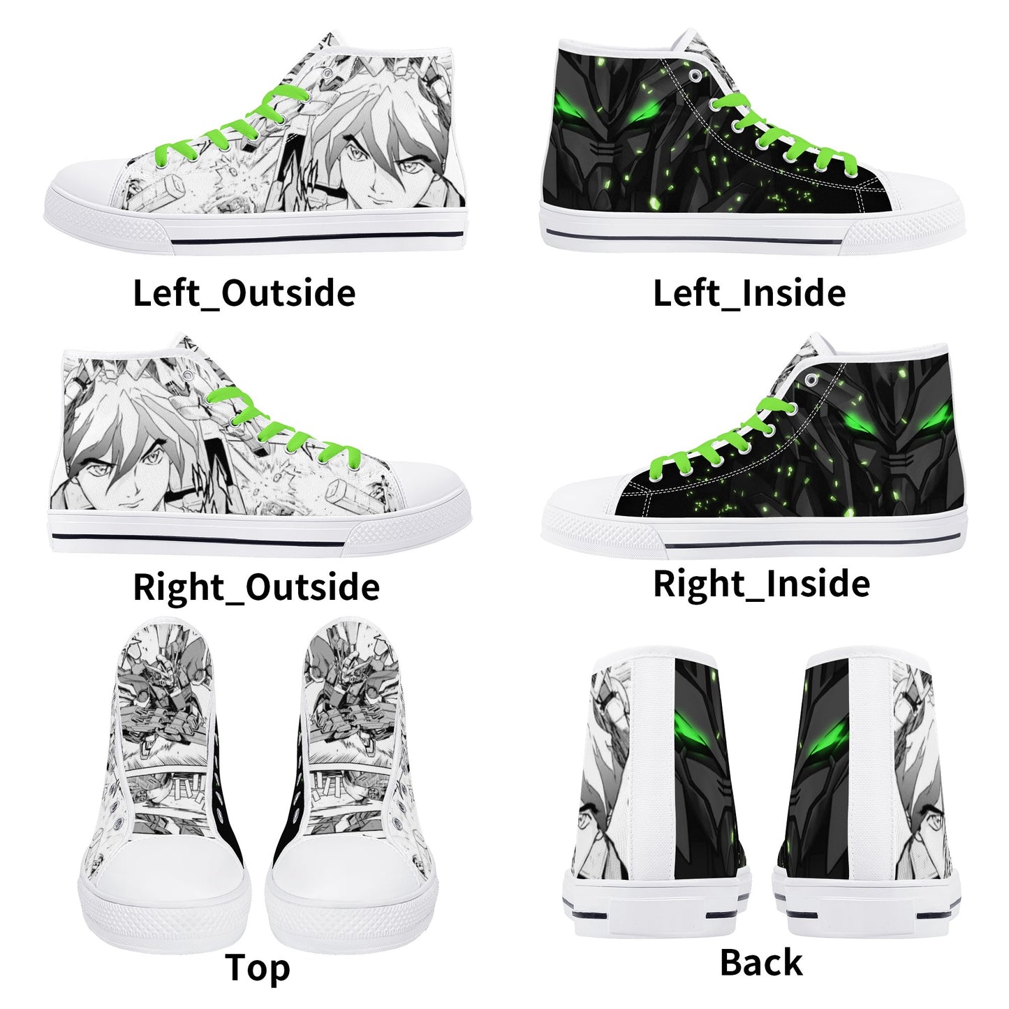 Stand out with the GW Anime Womens High Top Canvas Shoes available at Hey Nugget. Grab yours today!