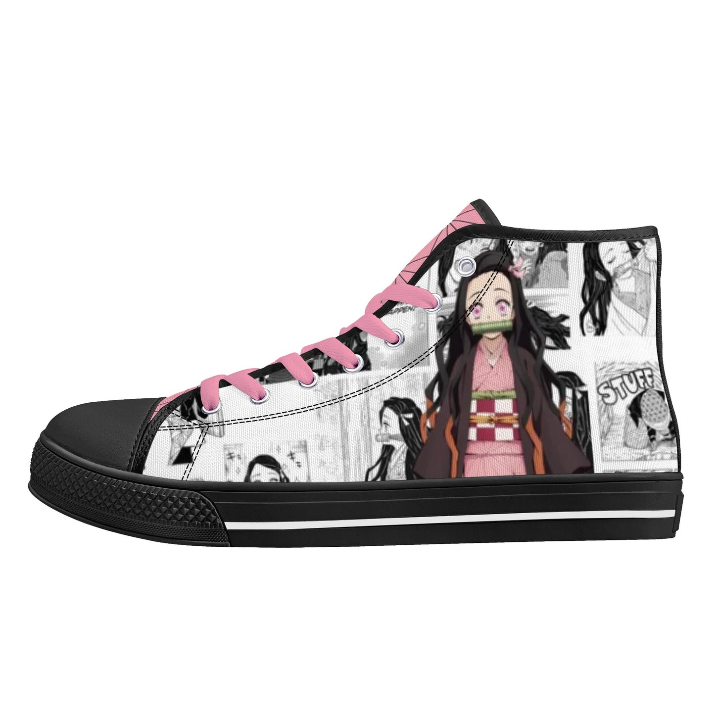 Stand out with the DS Anime Womens High Top Canvas Shoes available at Hey Nugget. Grab yours today!
