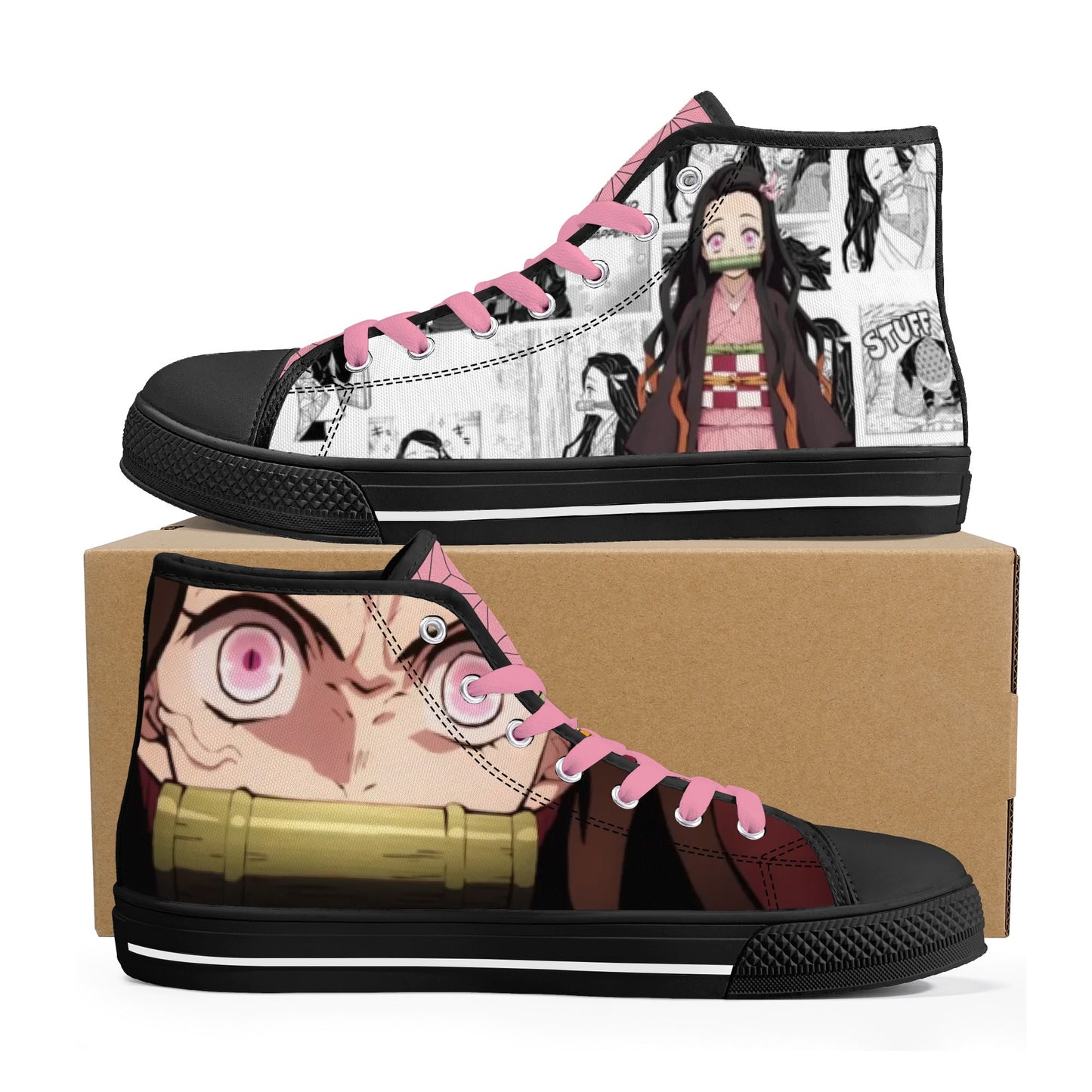Stand out with the DS Anime Womens High Top Canvas Shoes available at Hey Nugget. Grab yours today!