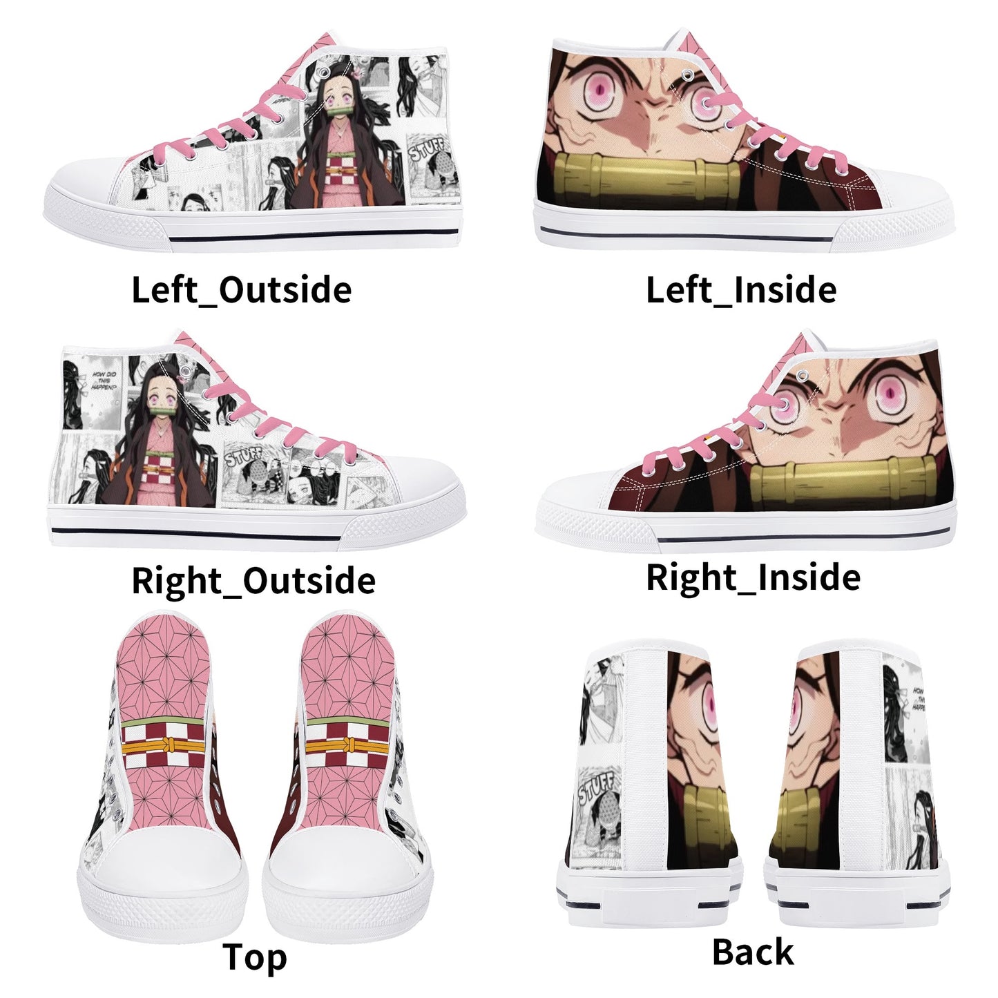 Stand out with the DS Anime Womens High Top Canvas Shoes available at Hey Nugget. Grab yours today!