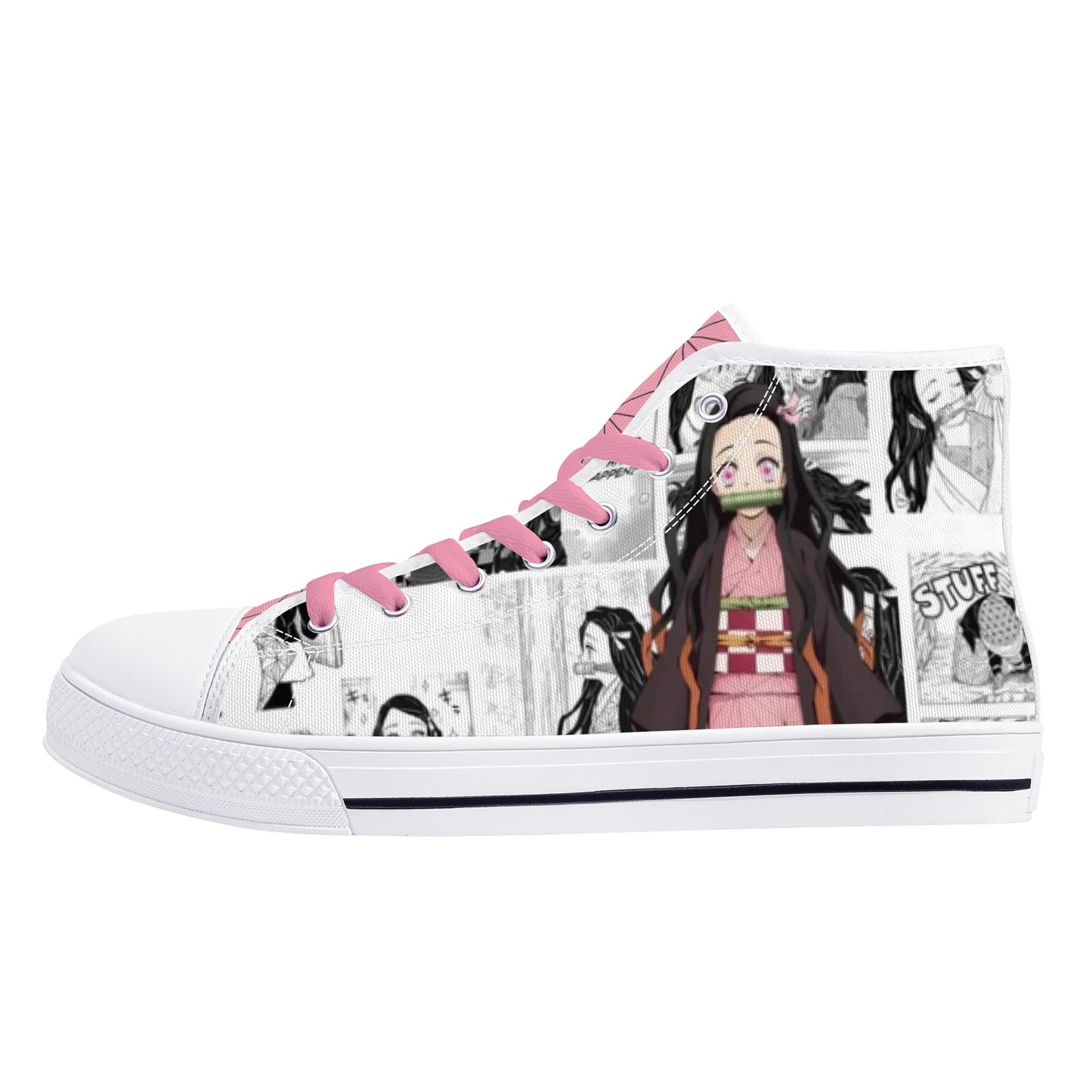 Stand out with the DS Anime Womens High Top Canvas Shoes available at Hey Nugget. Grab yours today!