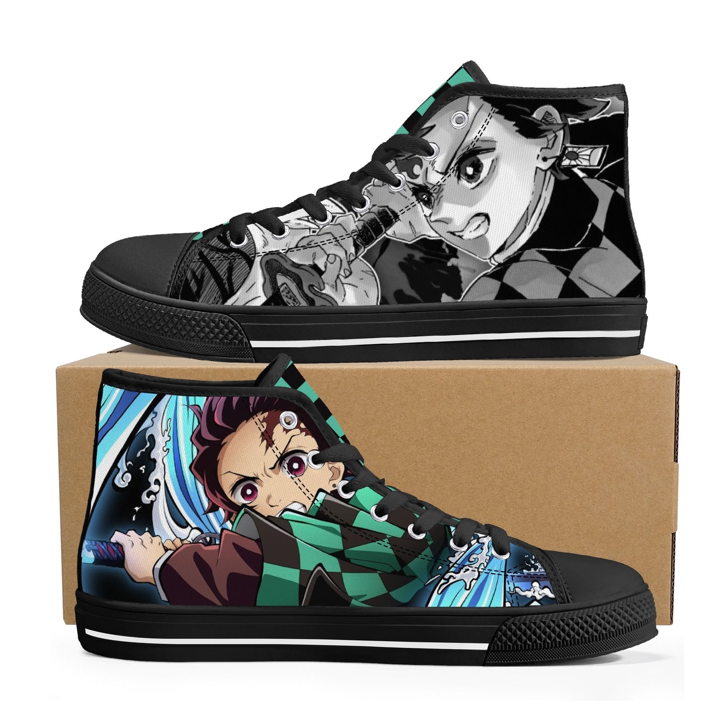 Stand out with the DS Anime Mens High Top Canvas Shoes available at Hey Nugget. Grab yours today!