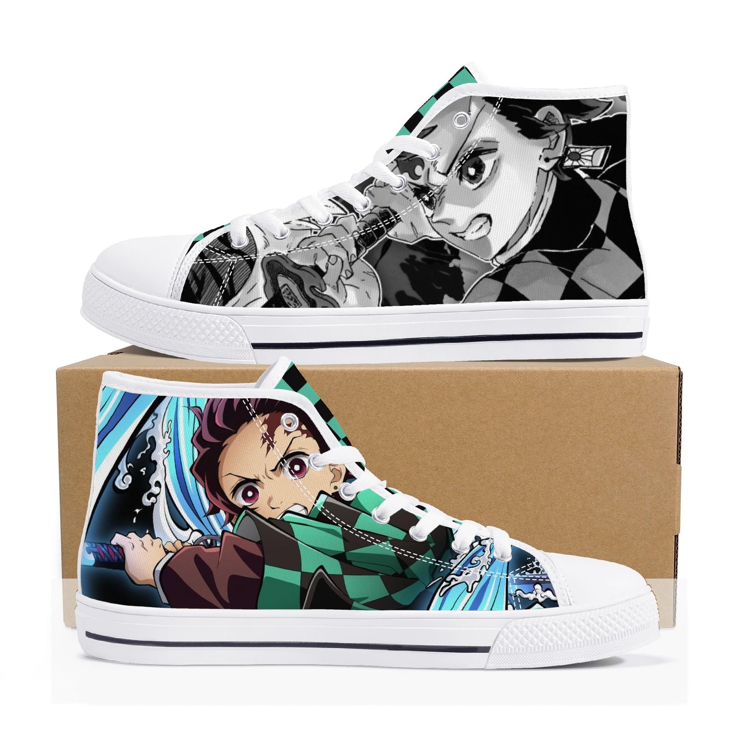 Stand out with the DS Anime Mens High Top Canvas Shoes available at Hey Nugget. Grab yours today!