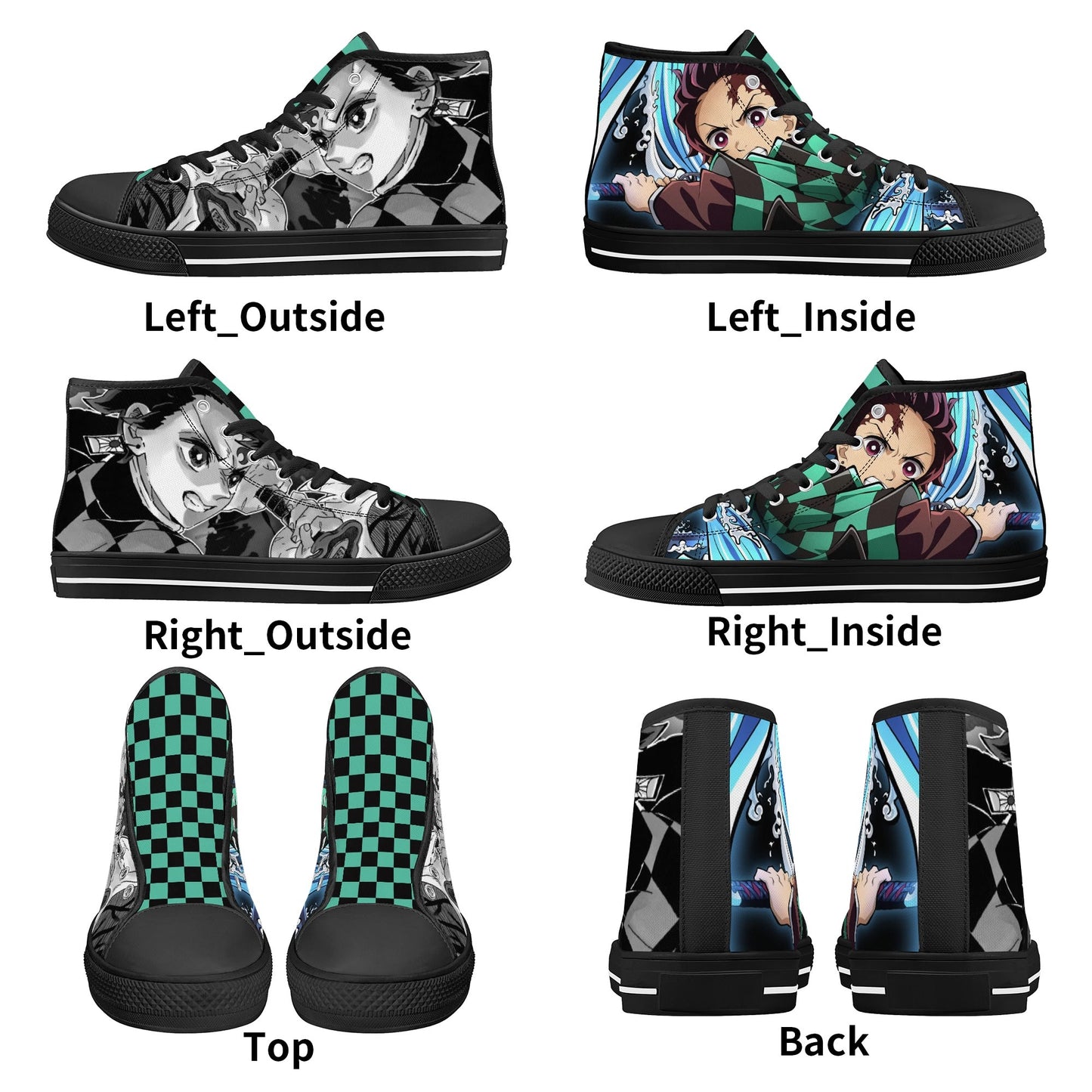 Stand out with the DS Anime Mens High Top Canvas Shoes available at Hey Nugget. Grab yours today!