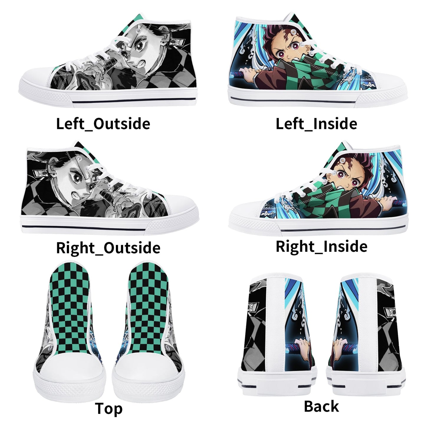 Stand out with the DS Anime Mens High Top Canvas Shoes available at Hey Nugget. Grab yours today!