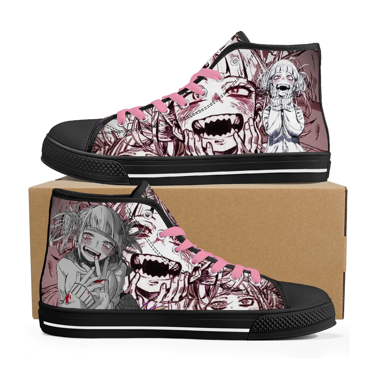Stand out with the MHA Anime Womens High Top Canvas Shoes available at Hey Nugget. Grab yours today!