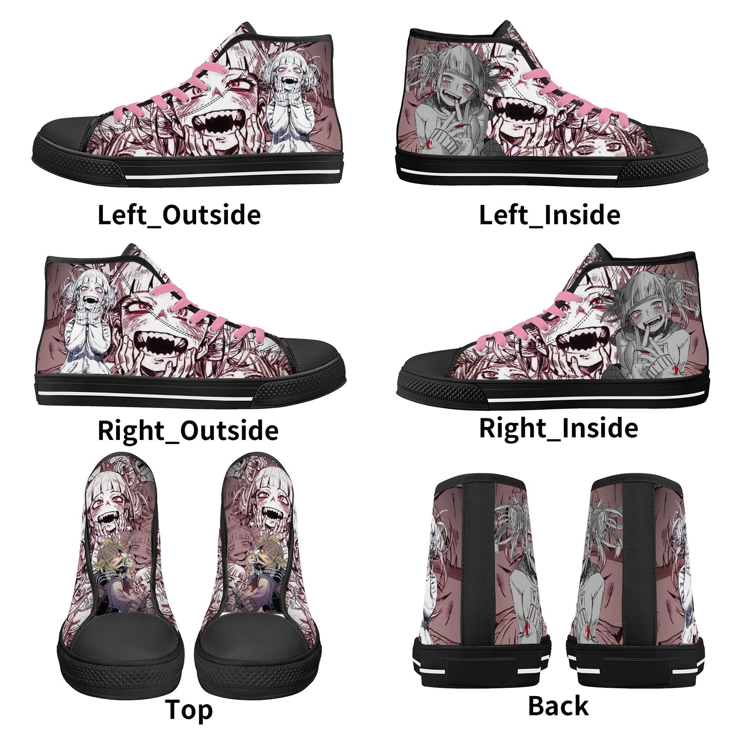 Stand out with the MHA Anime Womens High Top Canvas Shoes available at Hey Nugget. Grab yours today!