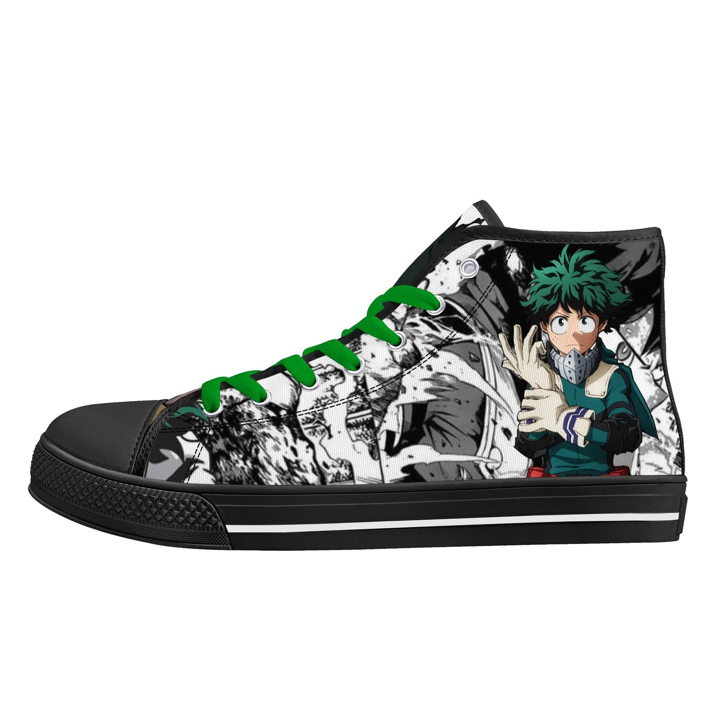 Stand out with the MHA Anime Mens High Top Canvas Shoes available at Hey Nugget. Grab yours today!