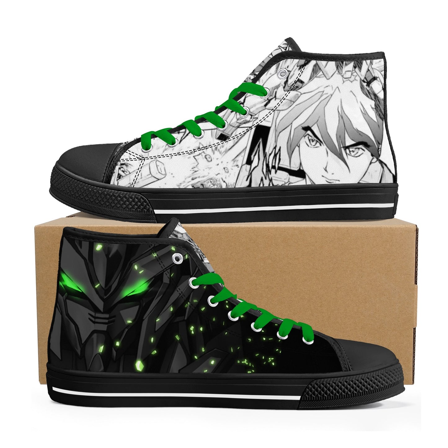 Stand out with the GW Anime Mens High Top Canvas Shoes available at Hey Nugget. Grab yours today!