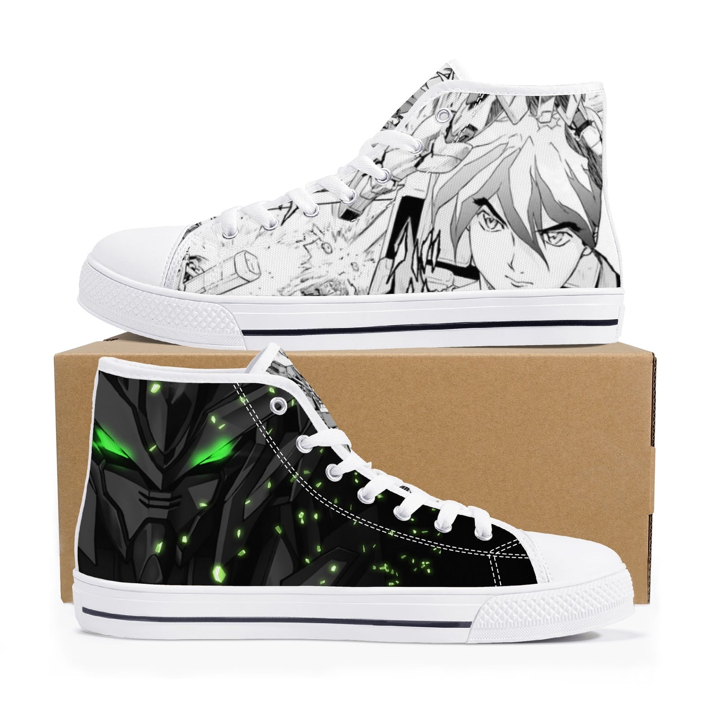 Stand out with the GW Anime Mens High Top Canvas Shoes available at Hey Nugget. Grab yours today!