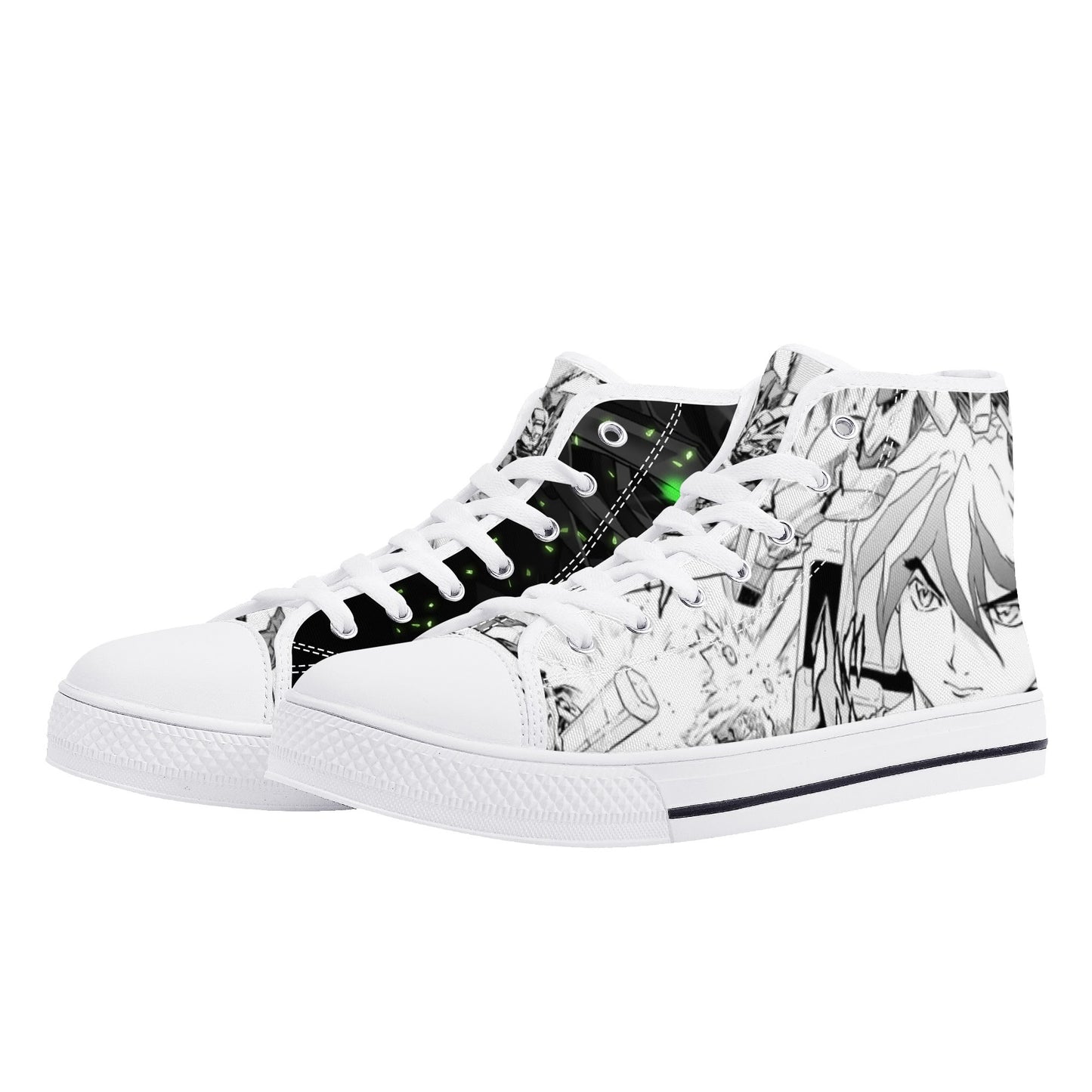 Stand out with the GW Anime Mens High Top Canvas Shoes available at Hey Nugget. Grab yours today!