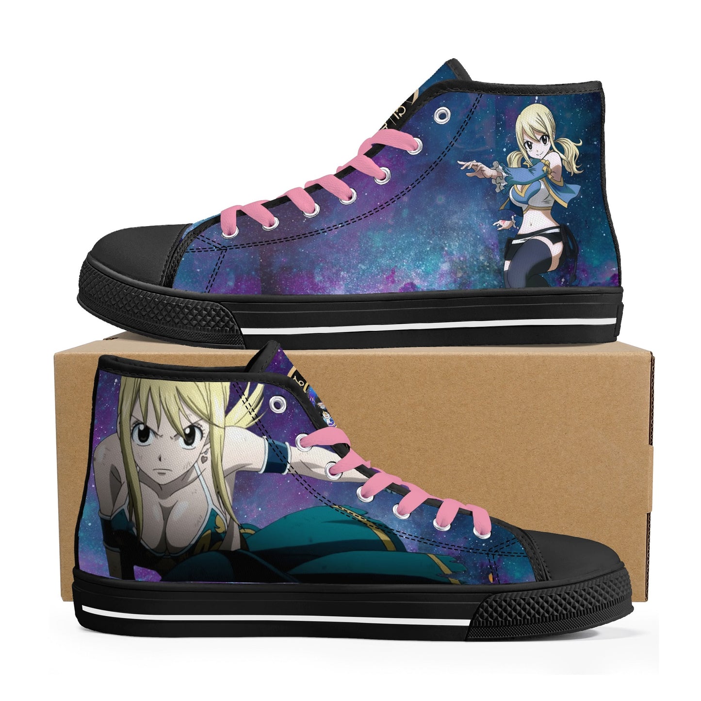 Stand out with the FT Anime Womens High Top Canvas Shoes available at Hey Nugget. Grab yours today!