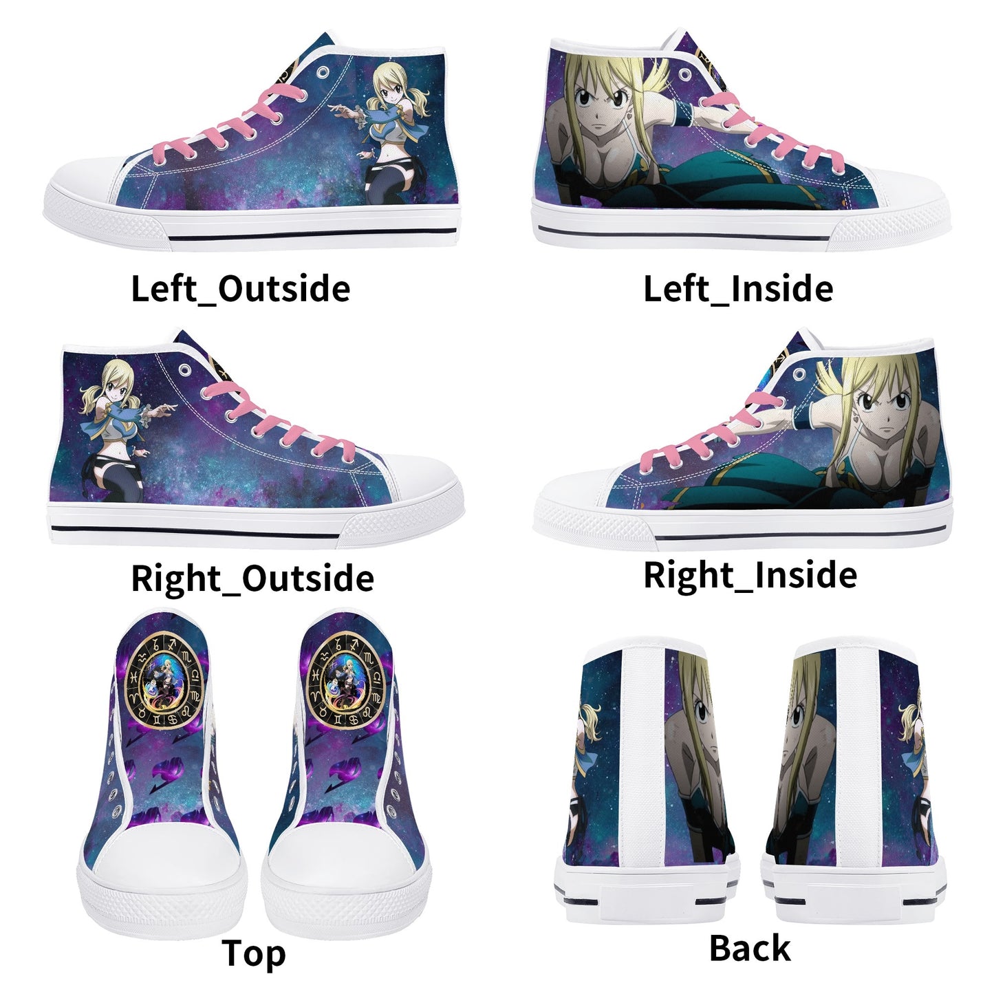 Stand out with the FT Anime Womens High Top Canvas Shoes available at Hey Nugget. Grab yours today!