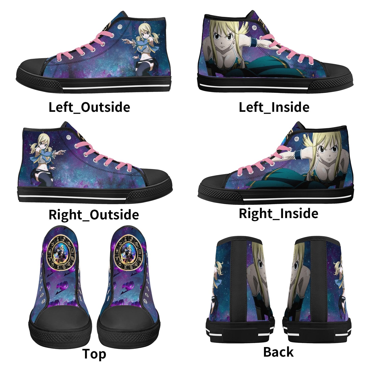 Stand out with the FT Anime Womens High Top Canvas Shoes available at Hey Nugget. Grab yours today!