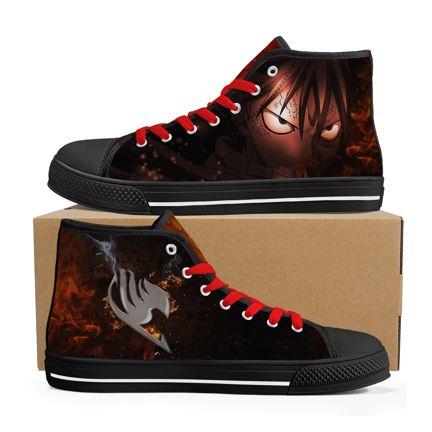 Stand out with the FT Anime Mens High Top Canvas Shoes available at Hey Nugget. Grab yours today!