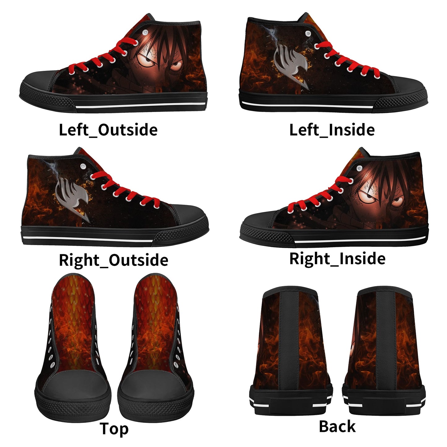 Stand out with the FT Anime Mens High Top Canvas Shoes available at Hey Nugget. Grab yours today!